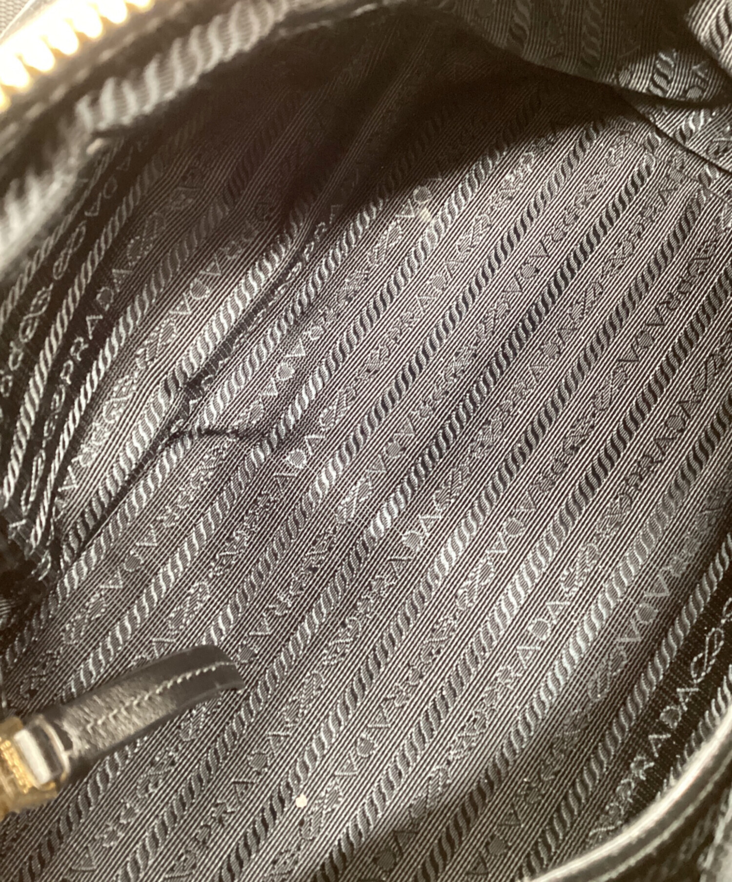 中古・古着通販】PRADA (プラダ) ミニボストンバッグ ブラック