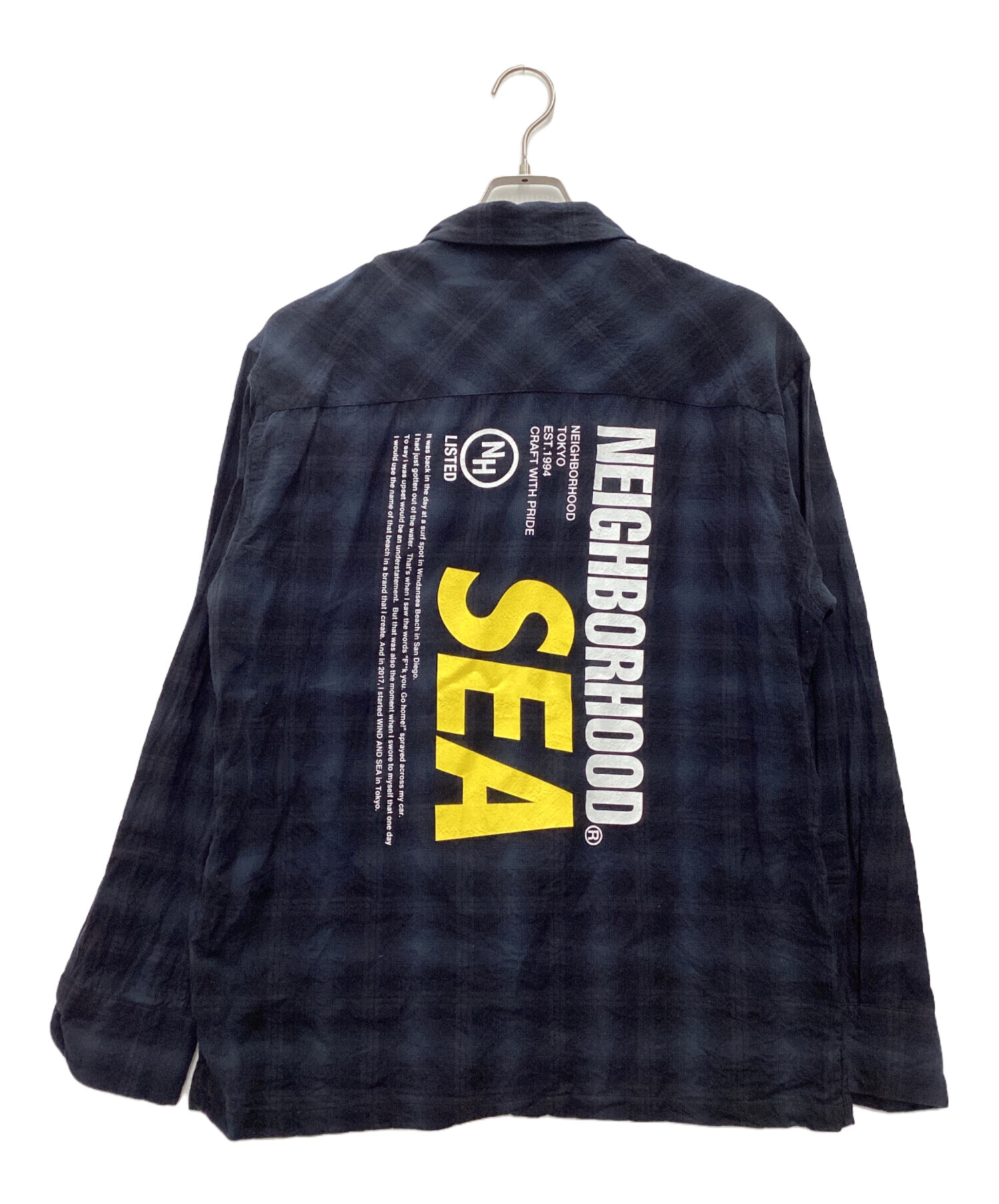 ネイバーフッド/ウィンダンシー/ワークシャツ/#M//221FRWSN-SHM0 NEIGHBORHOOD (ネイバーフッド) 22SS ×WIND AND SEA WORK SHIRT ウィン