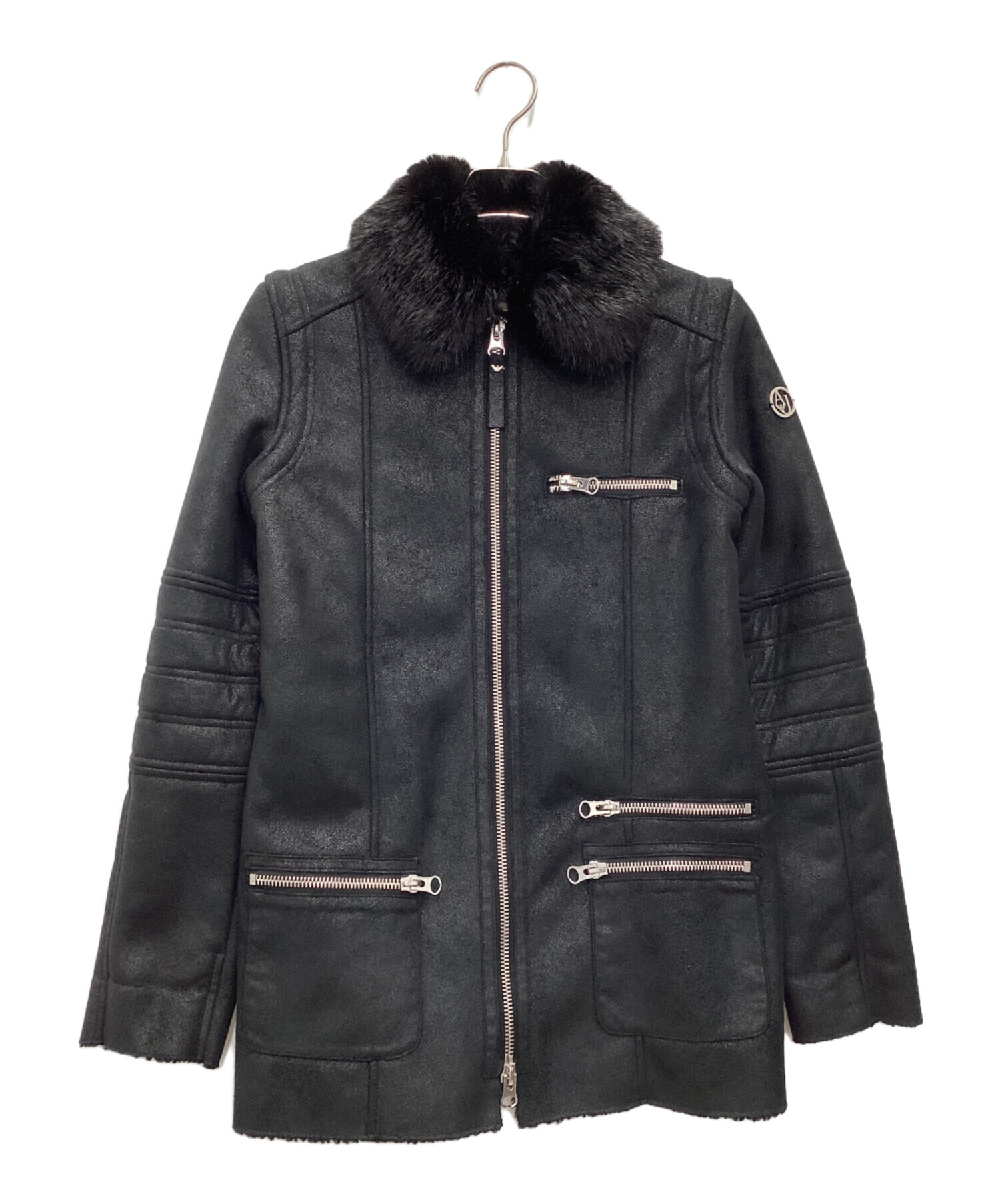 中古・古着通販】ARMANI JEANS (アルマーニジーンズ) ボアブルゾン 