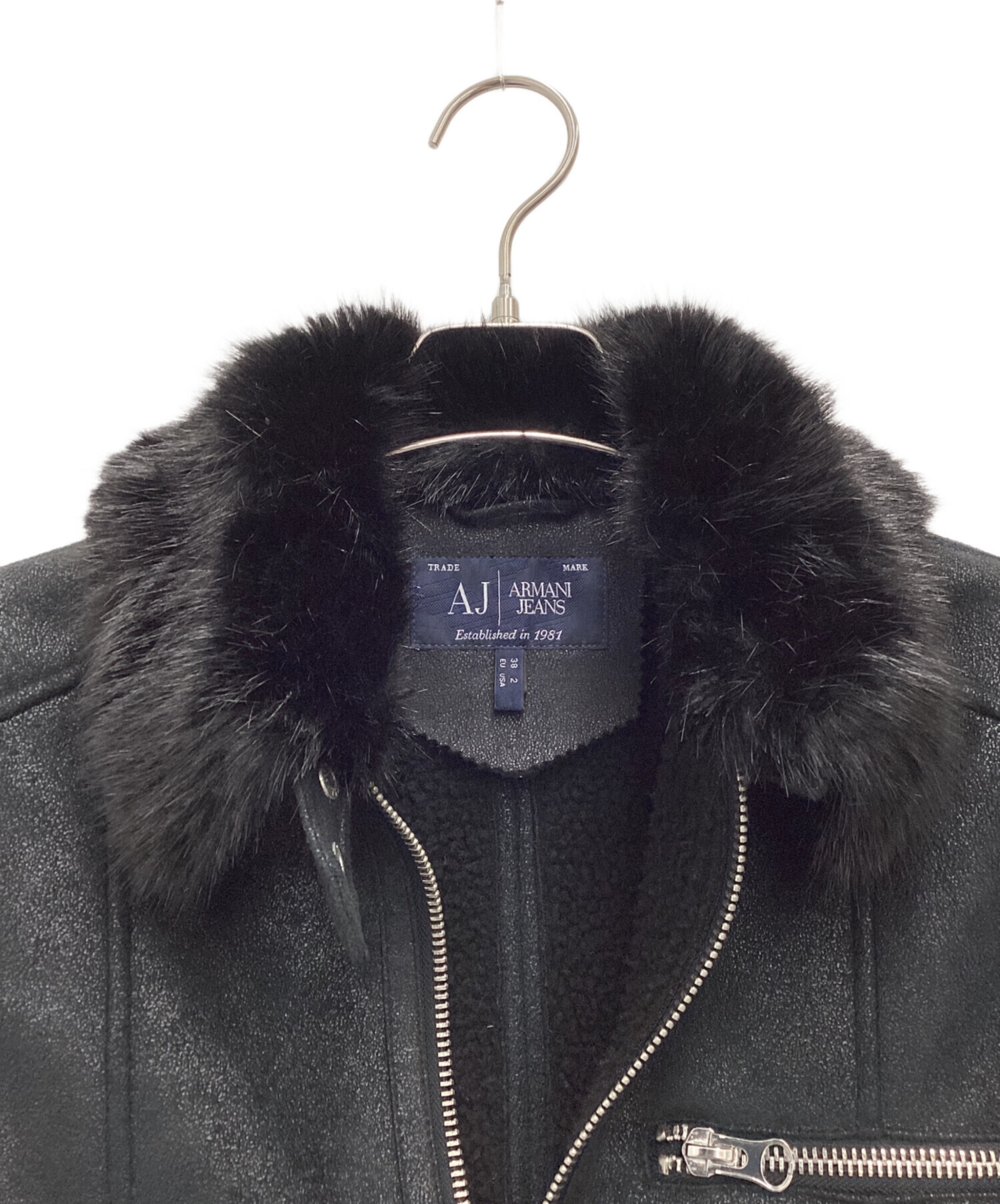 中古・古着通販】ARMANI JEANS (アルマーニジーンズ) ボアブルゾン