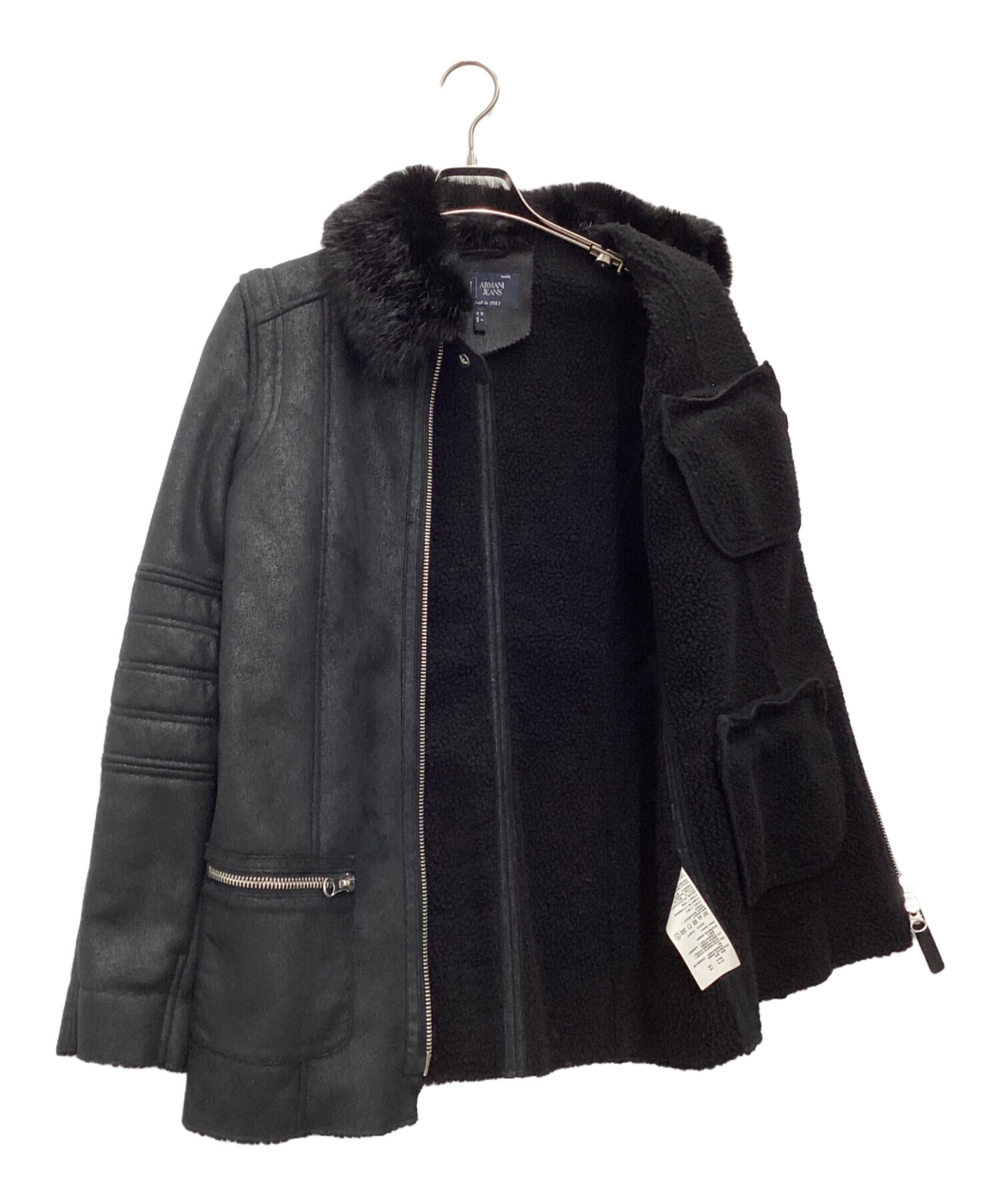 中古・古着通販】ARMANI JEANS (アルマーニジーンズ) ボアブルゾン