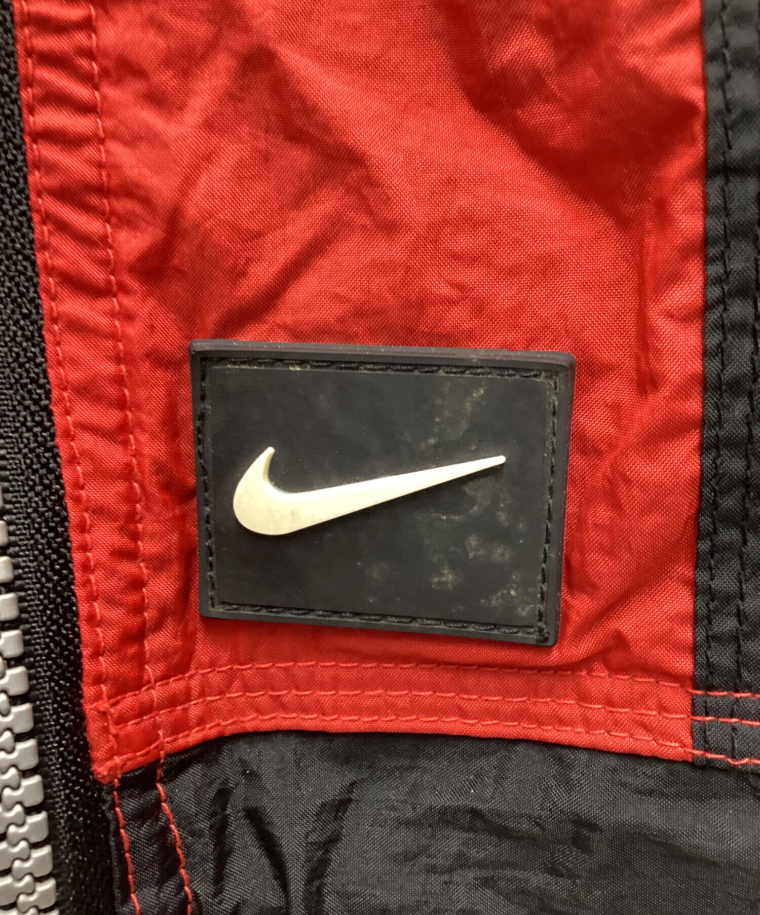 中古・古着通販】NIKE (ナイキ) ナイロンジャケット 銀タグ 90s レッド