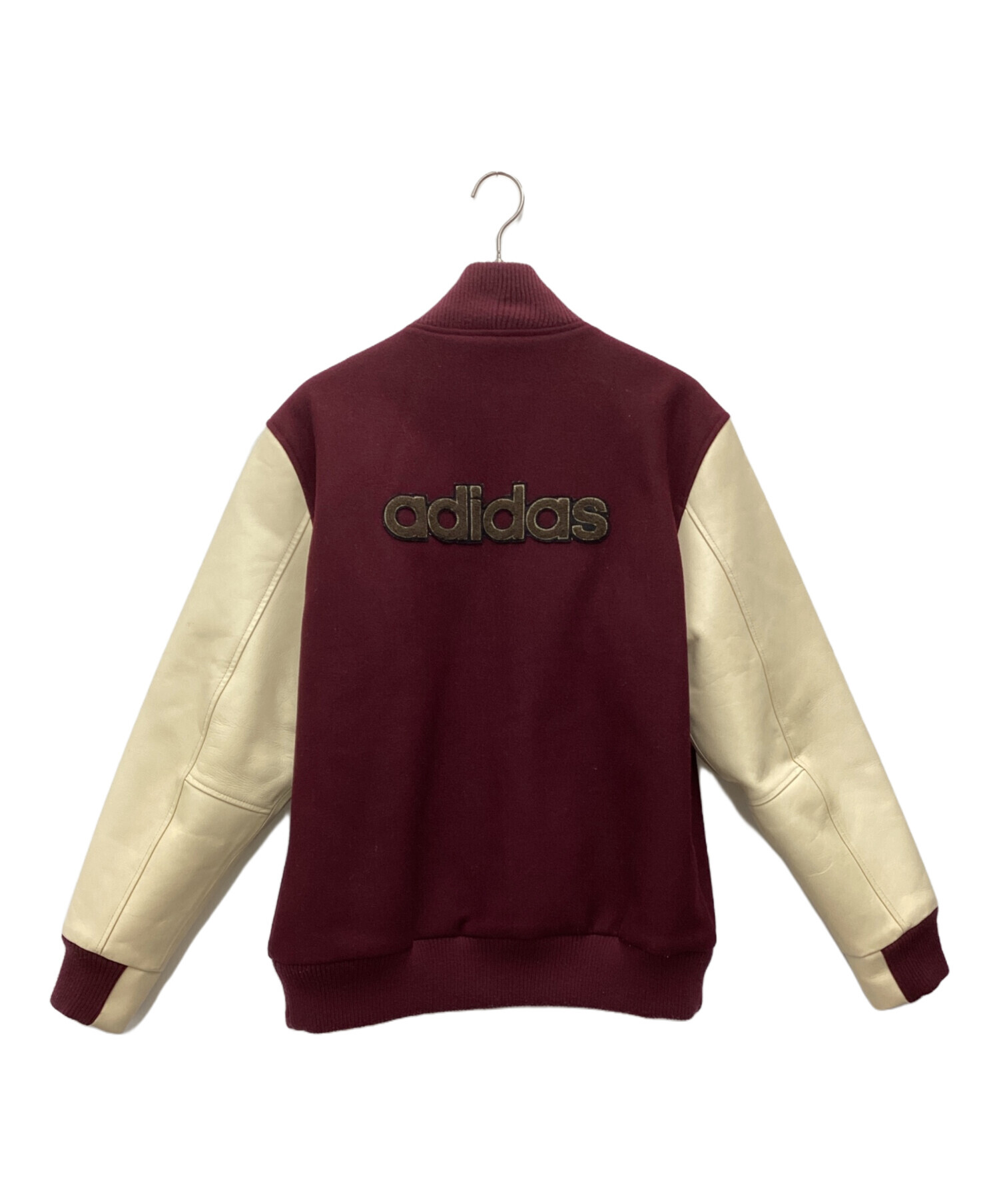 中古・古着通販】adidas (アディダス) スタジャン ベージュ×ボルドー