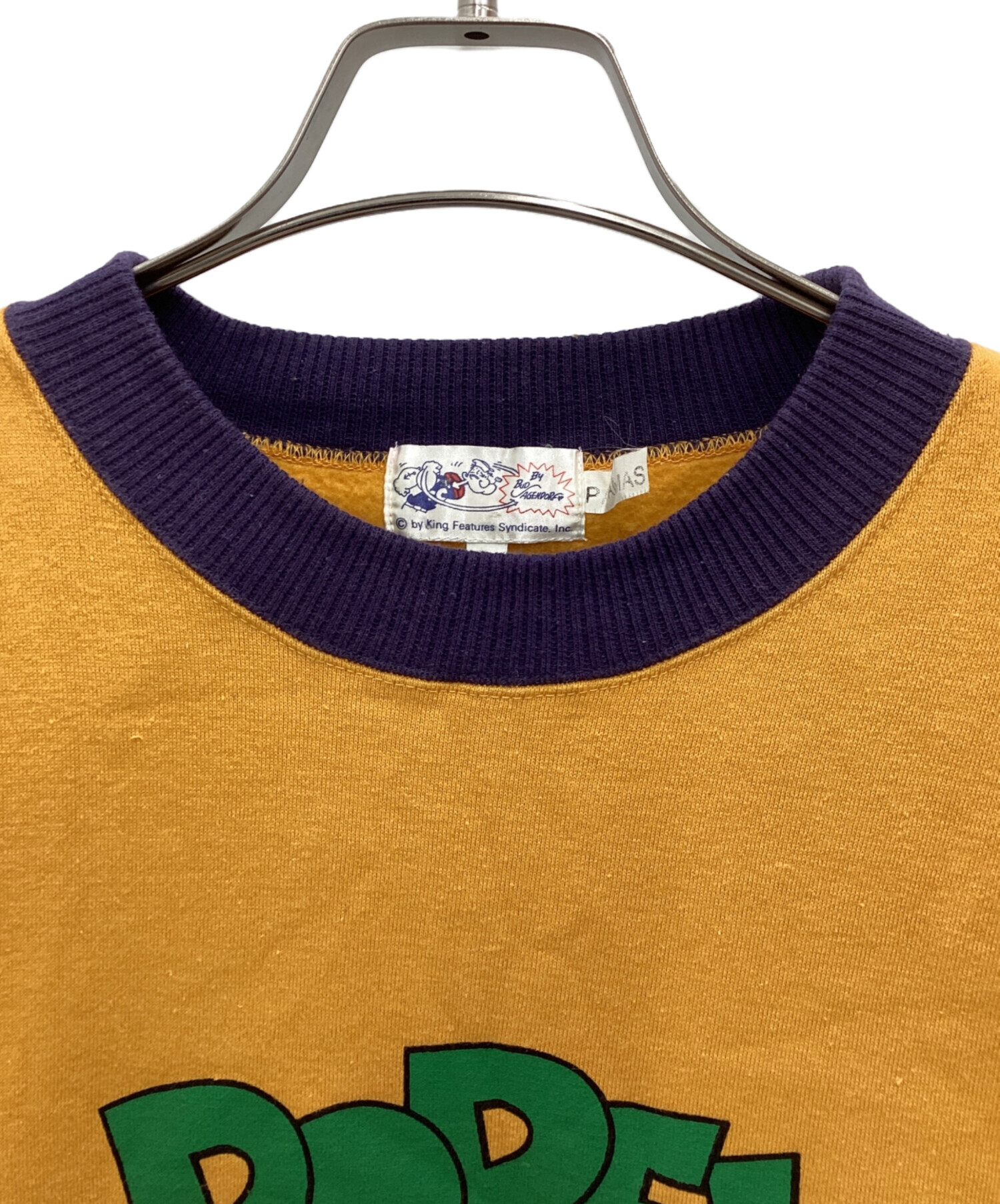 中古・古着通販】popeye (ポパイ) クルーネックスウェット オレンジ