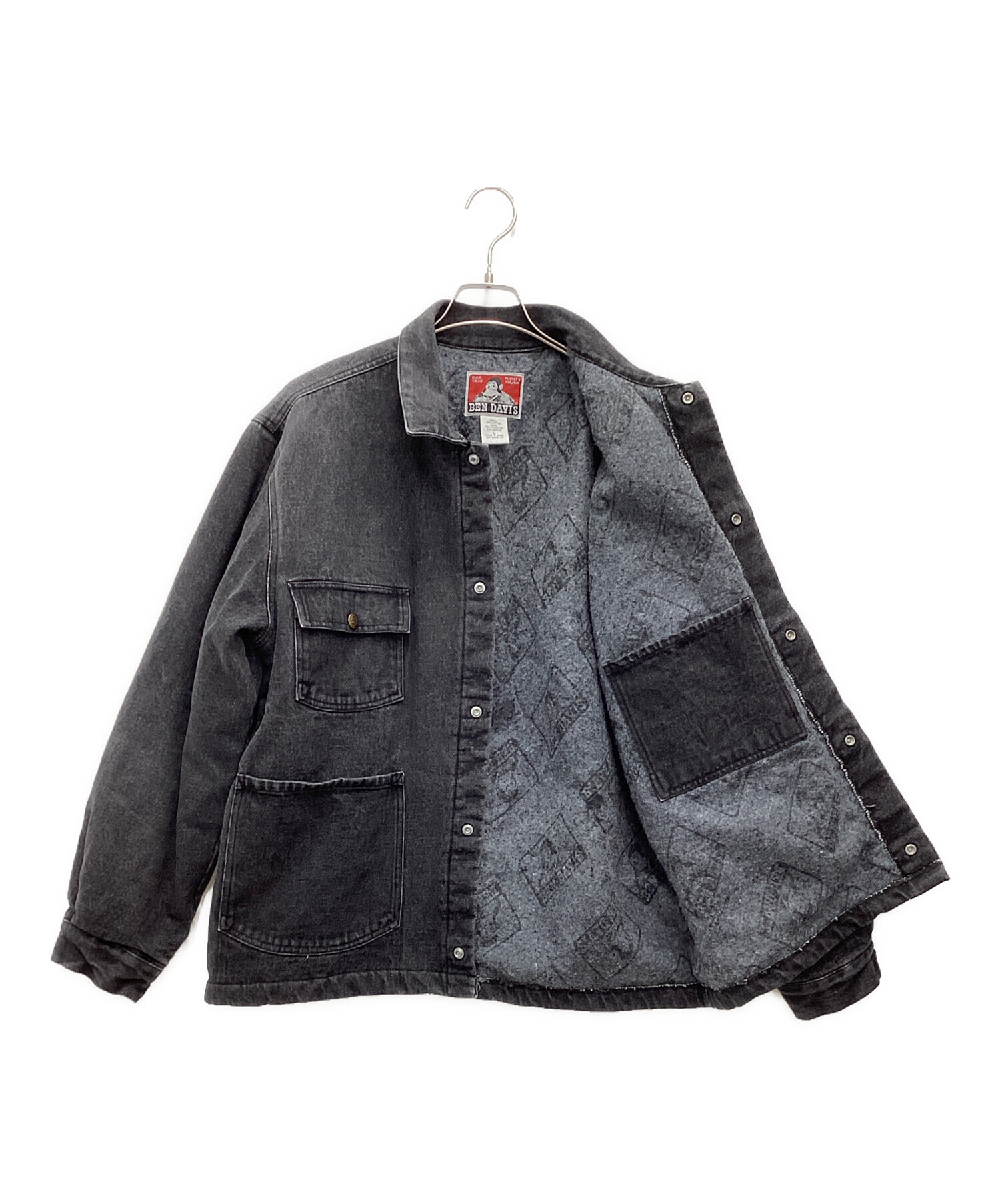 中古・古着通販】BEN DAVIS (ベンデイビス) カバーオール ブラック