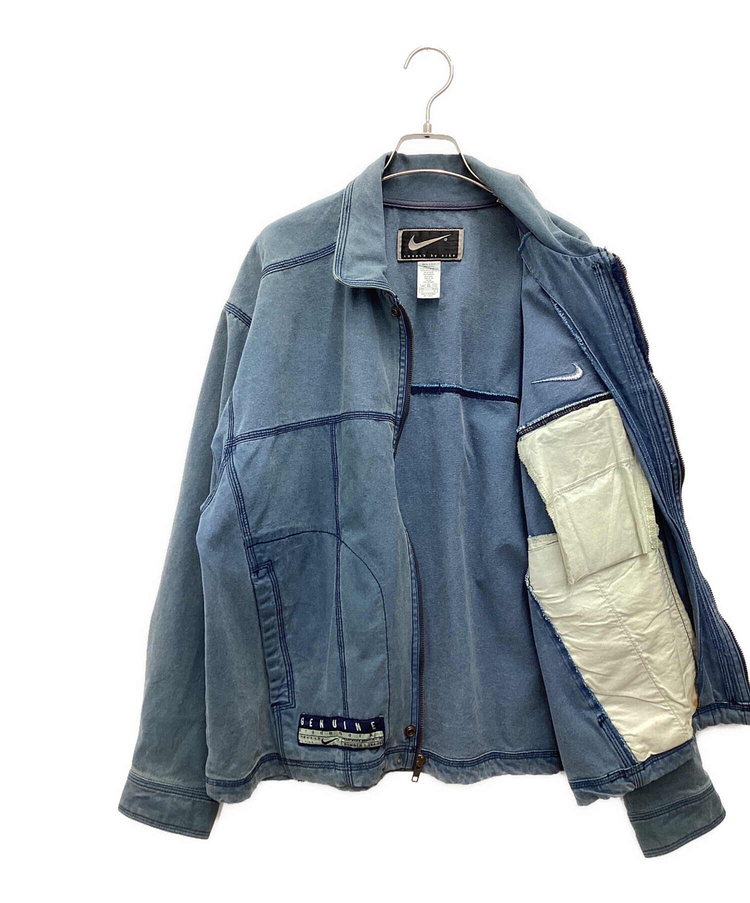 中古・古着通販】NIKE (ナイキ) ジップジャケット スカイブルー サイズ