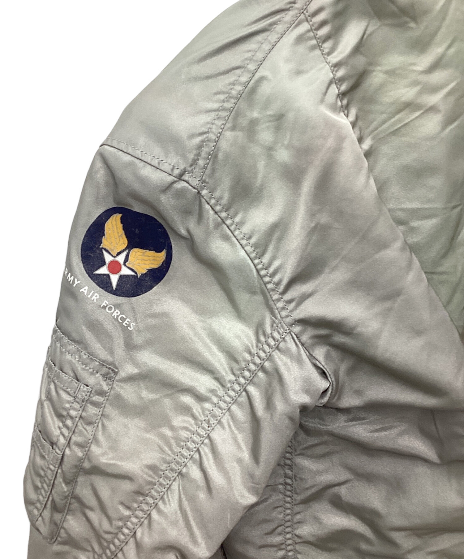 U.S. ARMY フライトジャケット グレー 中古・古着通販】US ARMY AF (ユーエスアーミー) フライトジャケット