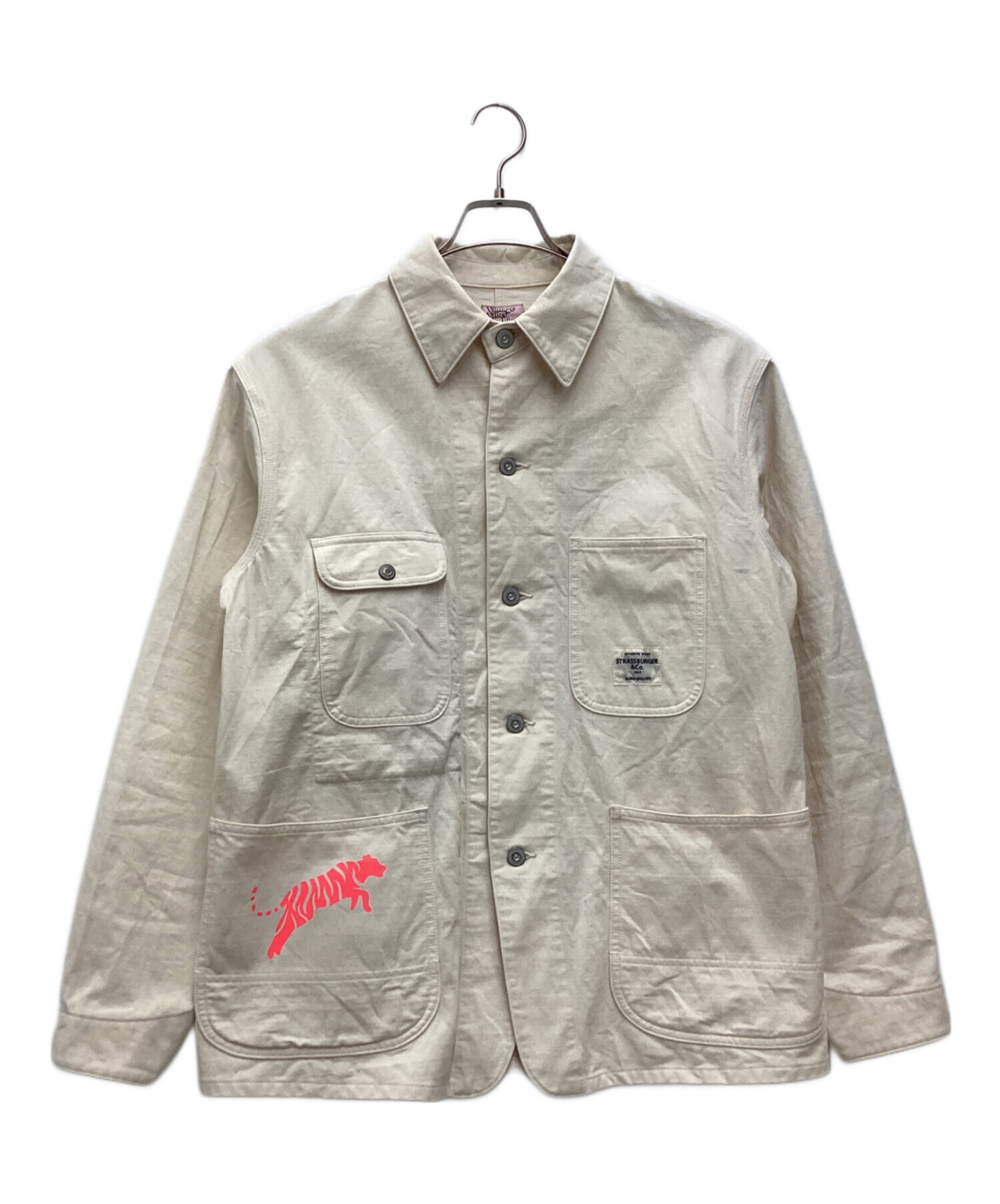 STRASSBURGER & CO. カバーオール クリーム サイズM 中古・古着通販】STRASSBURGER&Co (ストラスバーガー) 