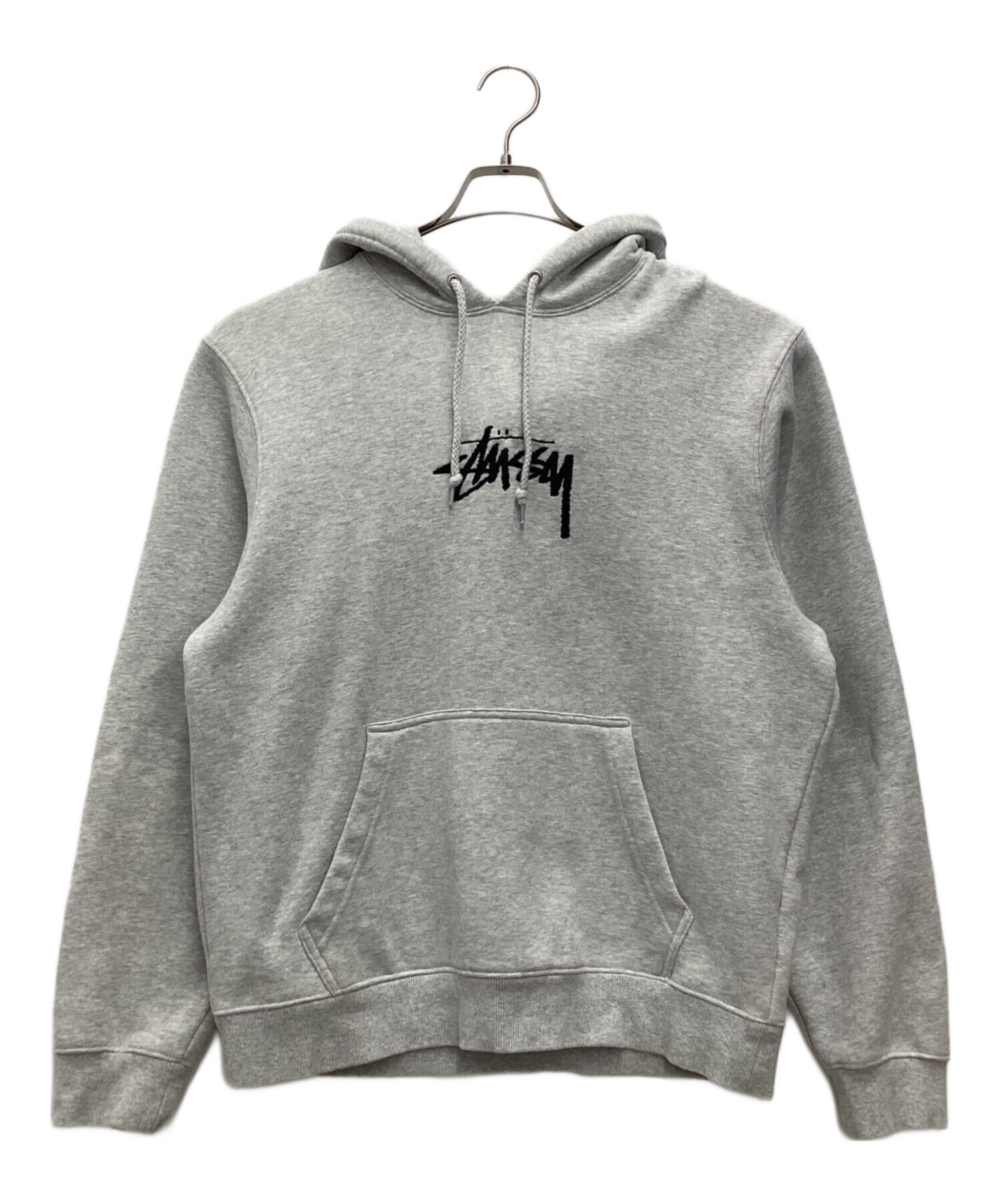 中古・古着通販】stussy (ステューシー) パーカー ライトグレー サイズ 