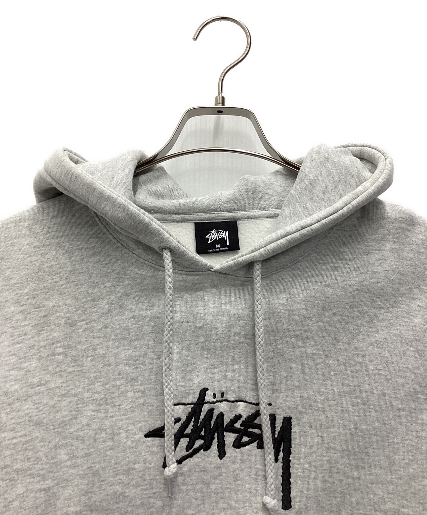 中古・古着通販】stussy (ステューシー) パーカー ライトグレー サイズ 