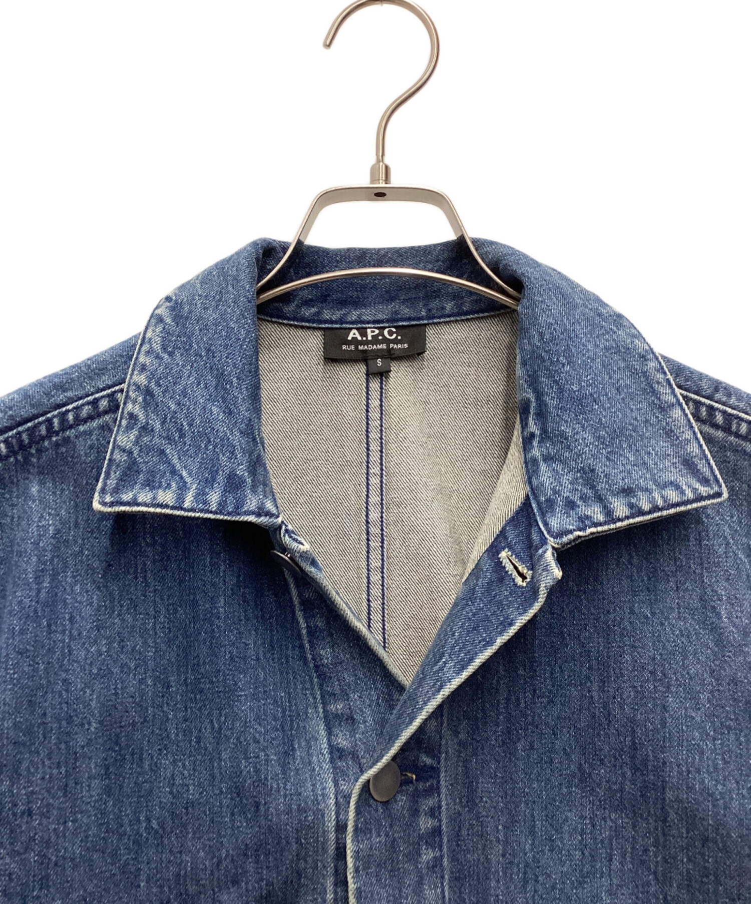 中古・古着通販】A.P.C. (アーペーセー) デニムジャケット ブルー 