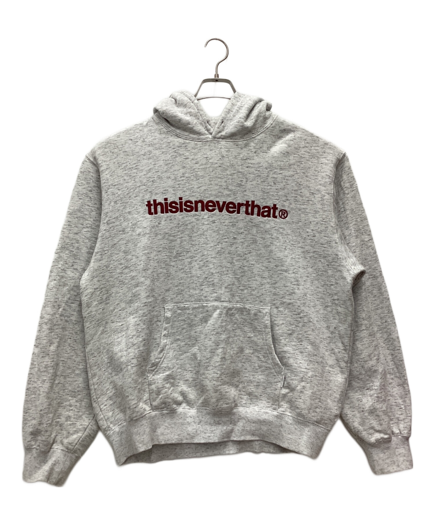 ディスイズネバーザット ネバザ パーカー 古着 ロゴ L グレー 19245 中古・古着通販】thisisneverthat (ディスイズネバーザット) パーカー