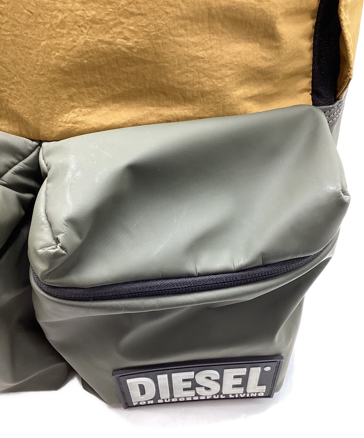 中古・古着通販】DIESEL (ディーゼル) リュック イエロー×カーキ