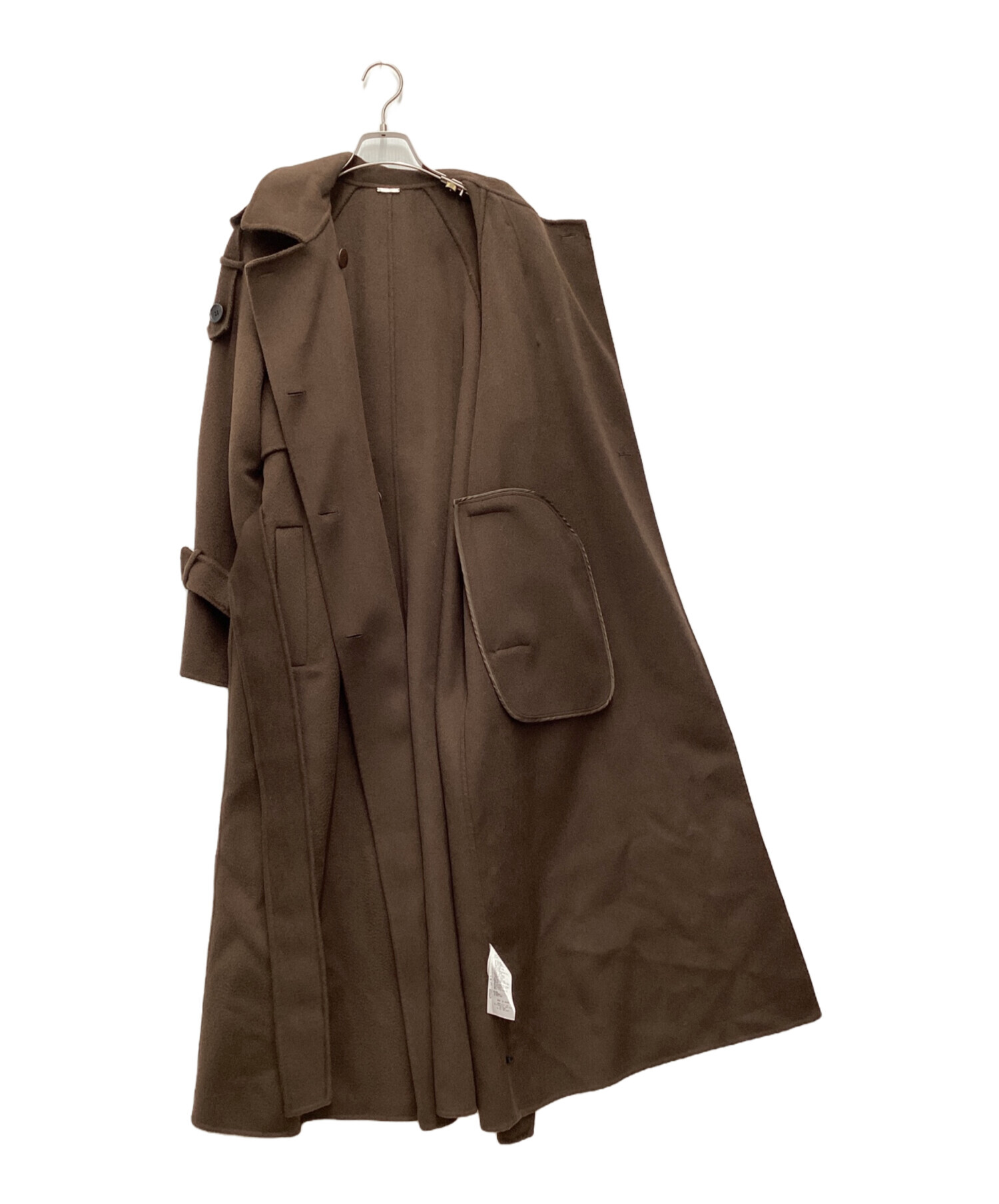 SNIDEL ウロコカシミアスタンドカラーコート ブラウン 0 SNIDEL - 僅少 新品 SNIDEL ウロコカシミアスタンドカラーコート