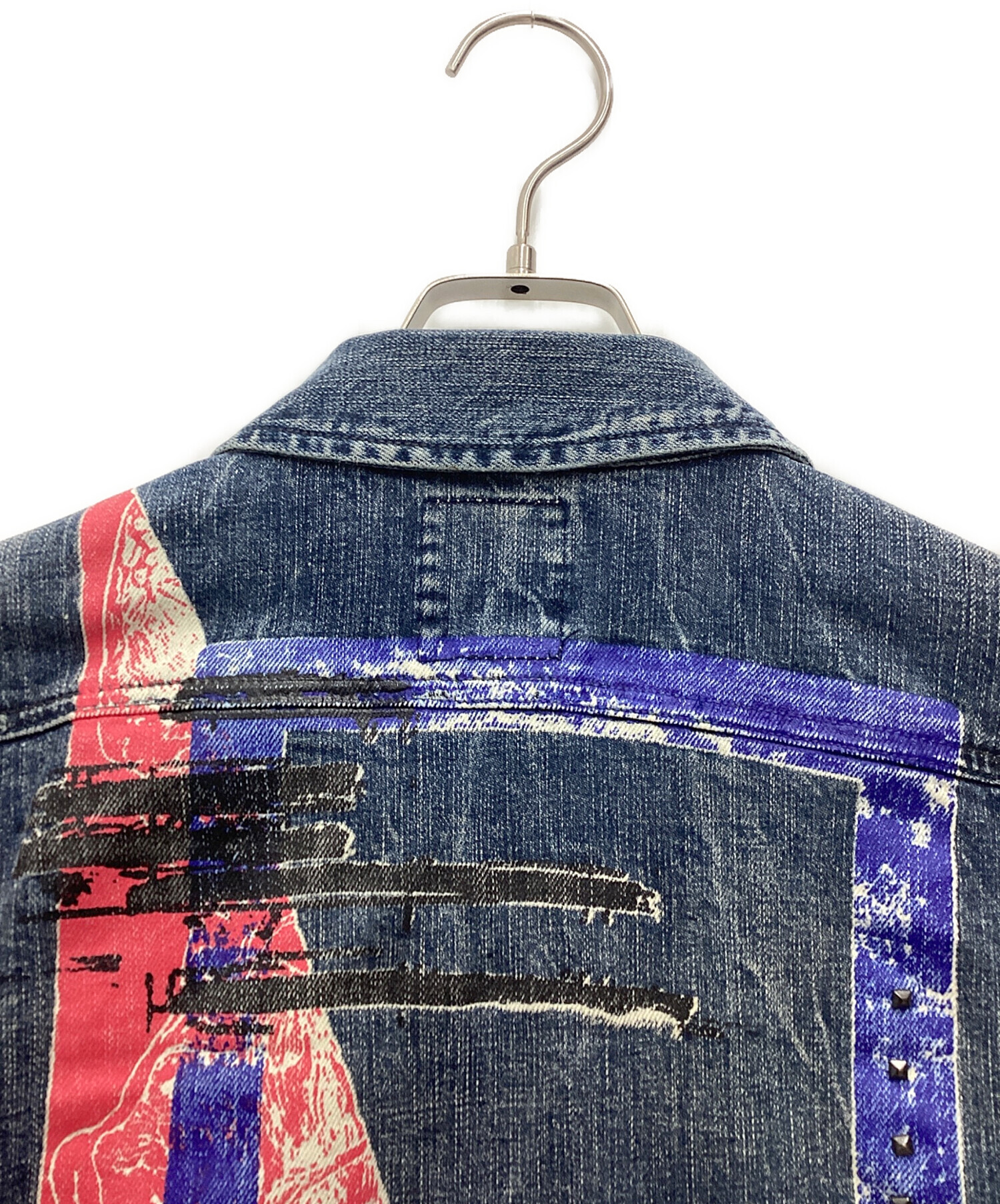 中古・古着通販】DIESEL (ディーゼル) ペイントデニムジャケット
