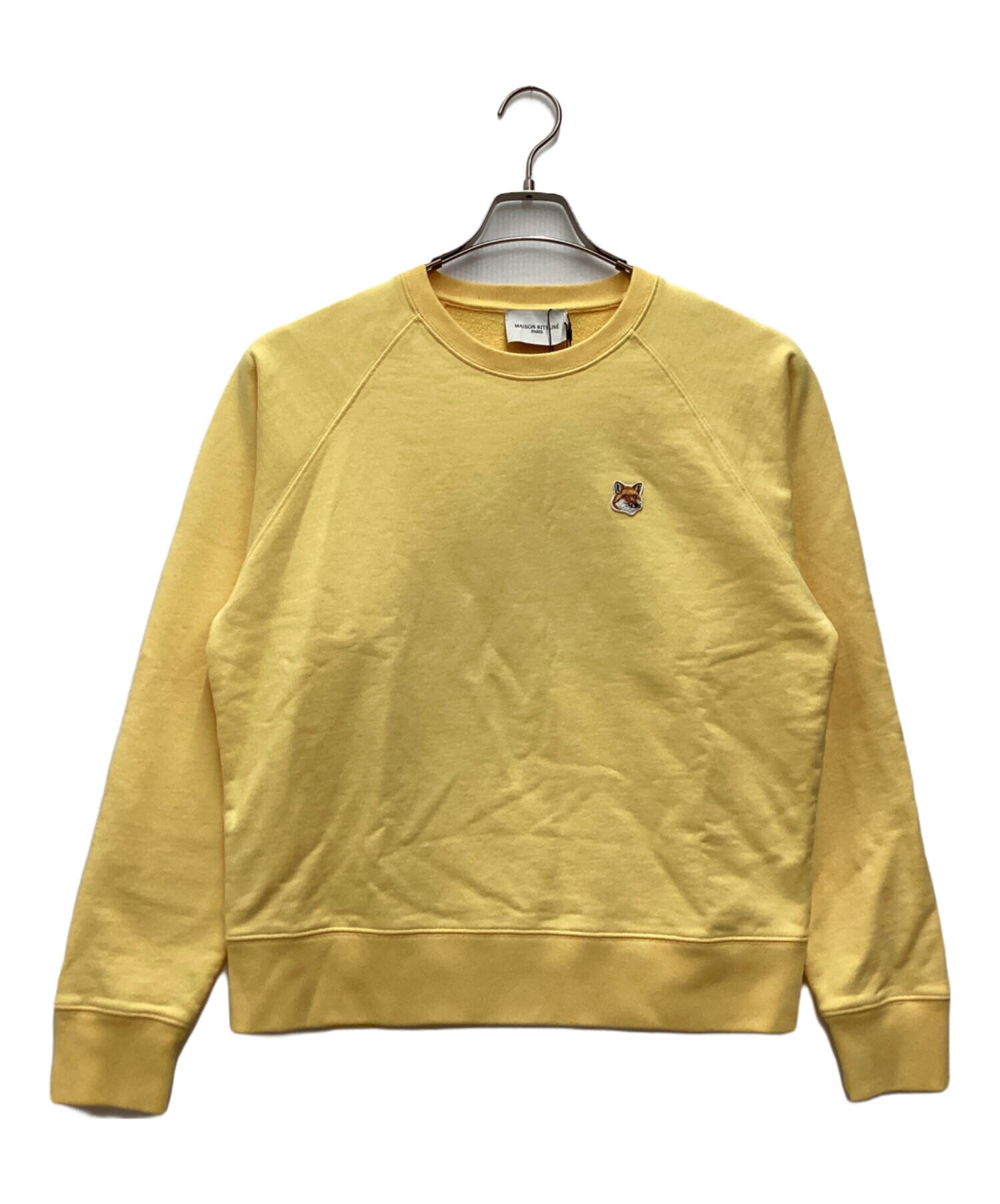 メゾンキツネ　スウェット　フォックスヘッド　トレーナー　イエロー　kitsune 中古・古着通販】MAISON KITSUNE (メゾンキツネ) スウェット イエロー