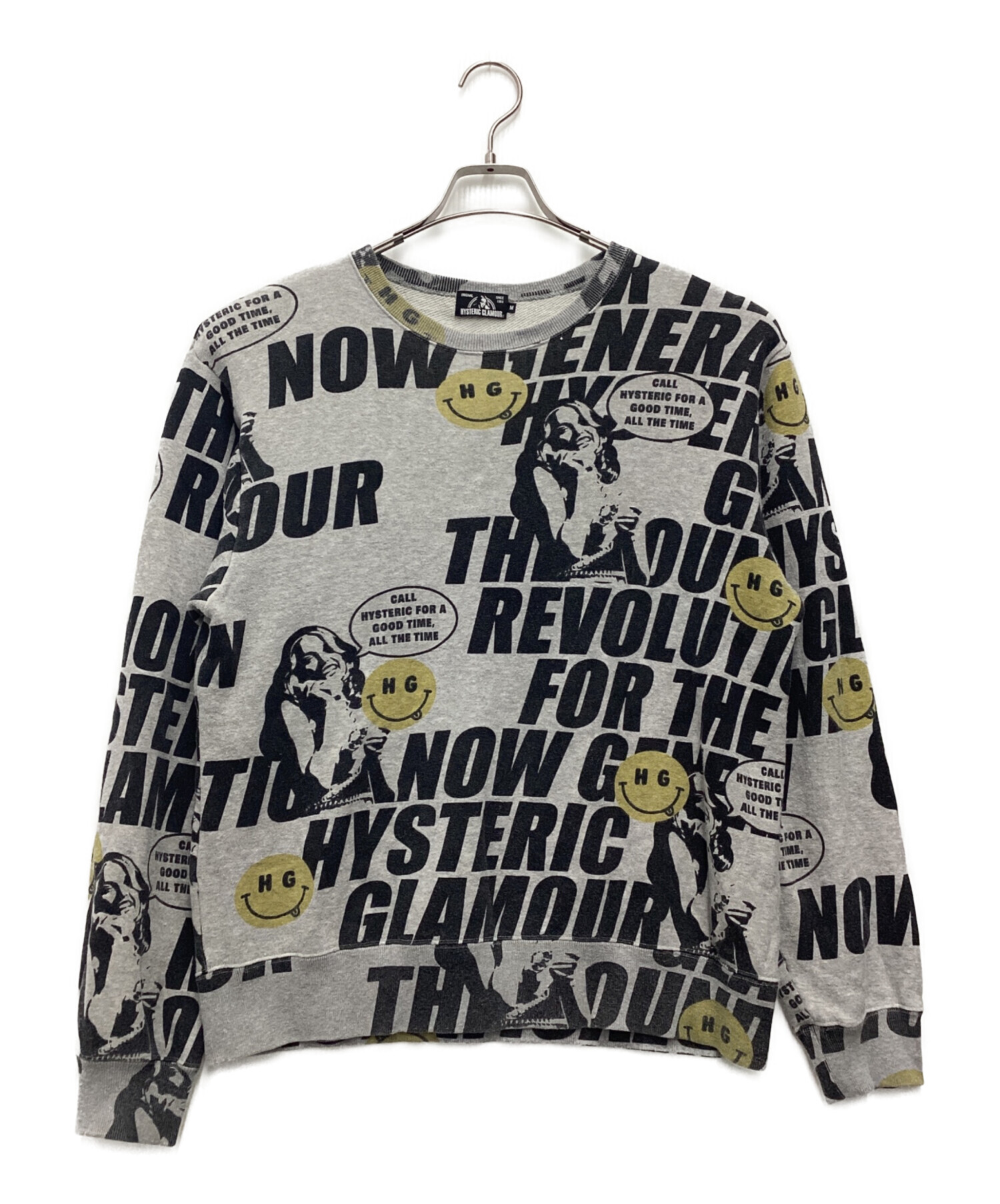 HYSTERIC GLAMOUR グレー スウェット M 中古・古着通販】Hysteric Glamour (ヒステリックグラマー) スウェット