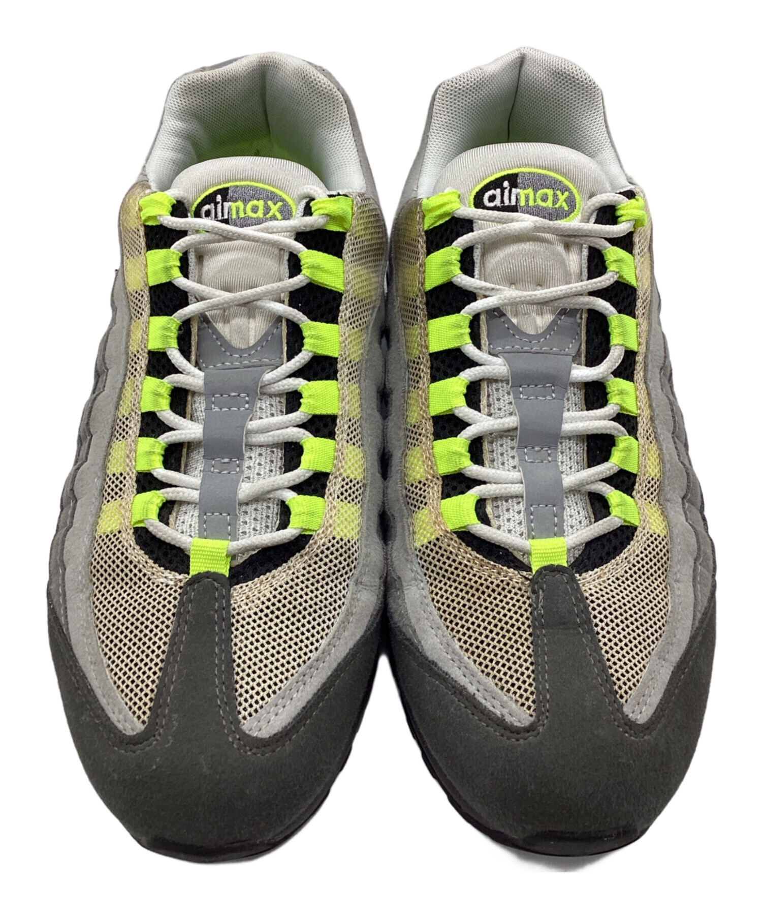 中古・古着通販】NIKE (ナイキ) スニーカー AIR MAX95 グレー×イエロー 