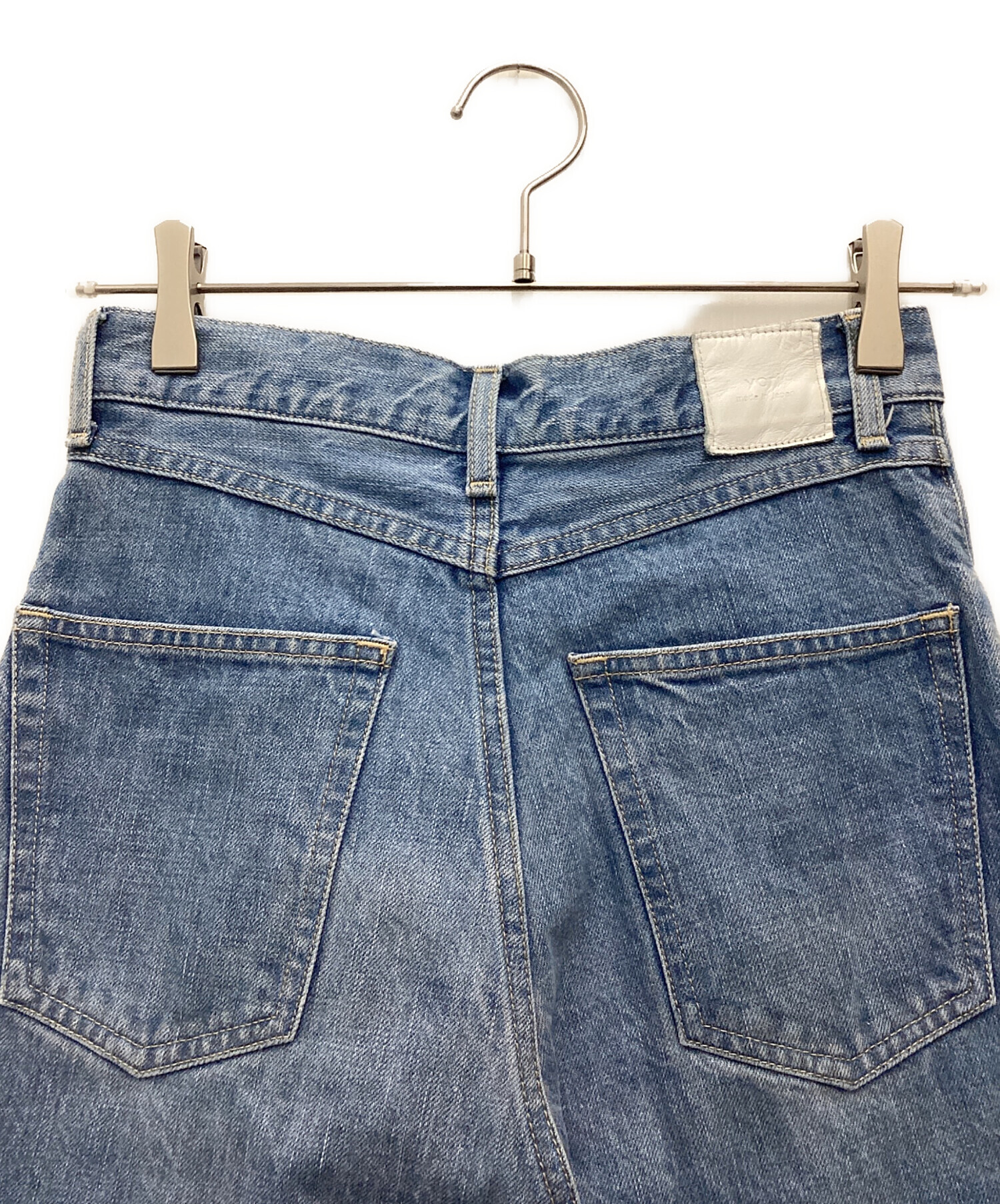 中古・古着通販】yori (ヨリ) デニムパンツ ブルー サイズ:SIZE 34