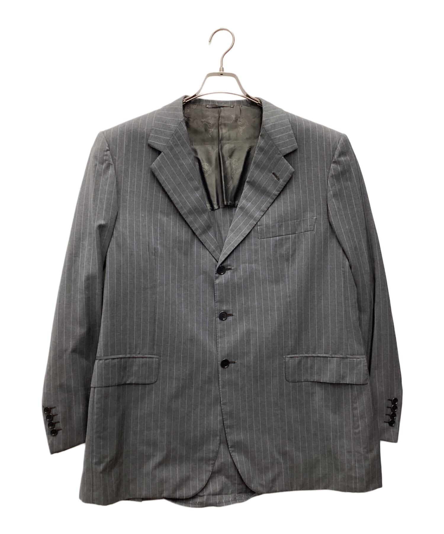 974 Brioni ブリオーニ 春夏スーツ セットアップ 46 グレー ブリオーニ Brioni】合い物 super160's絹ウールグレースーツ MADISON