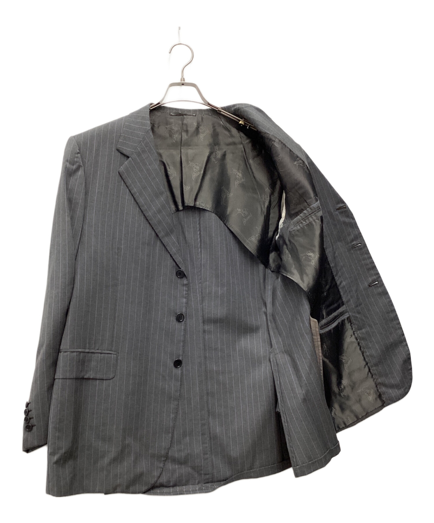 中古・古着通販】BRIONI (ブリオーニ) スーツ グレー×ブルー サイズ