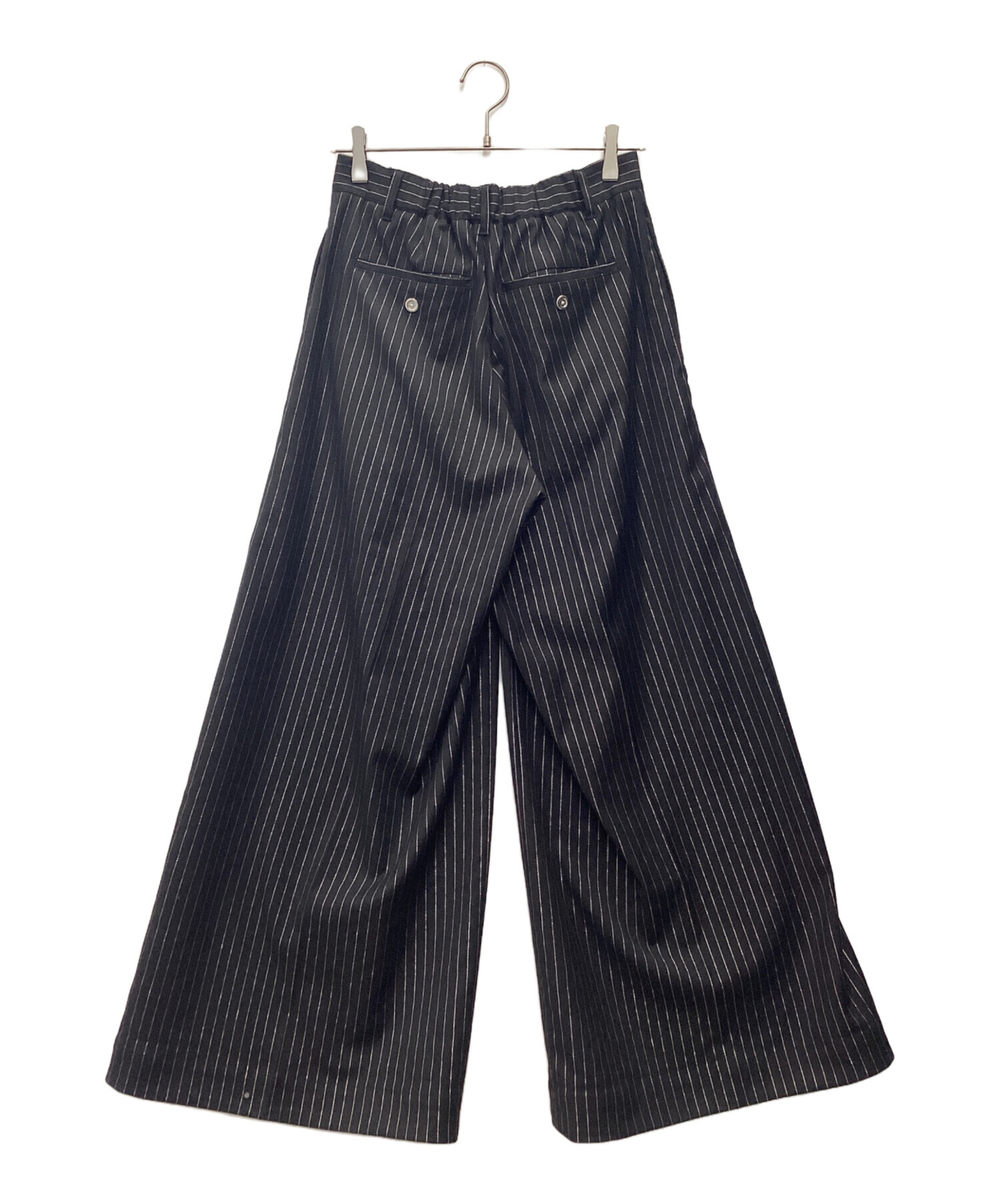中古・古着通販】seyto (セイト) メストライプワイドストレートパンツ 