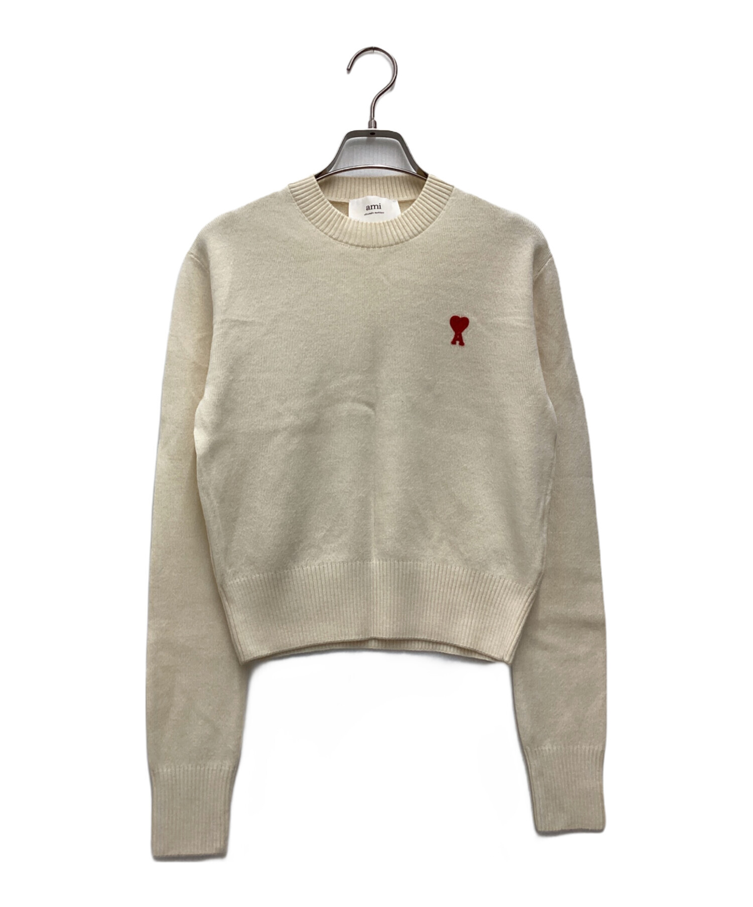 AMI PARISベージュ ニットセーター アミパリス 中古・古着通販】AMI PARIS (アミ パリス) セーター ベージュ サイズ