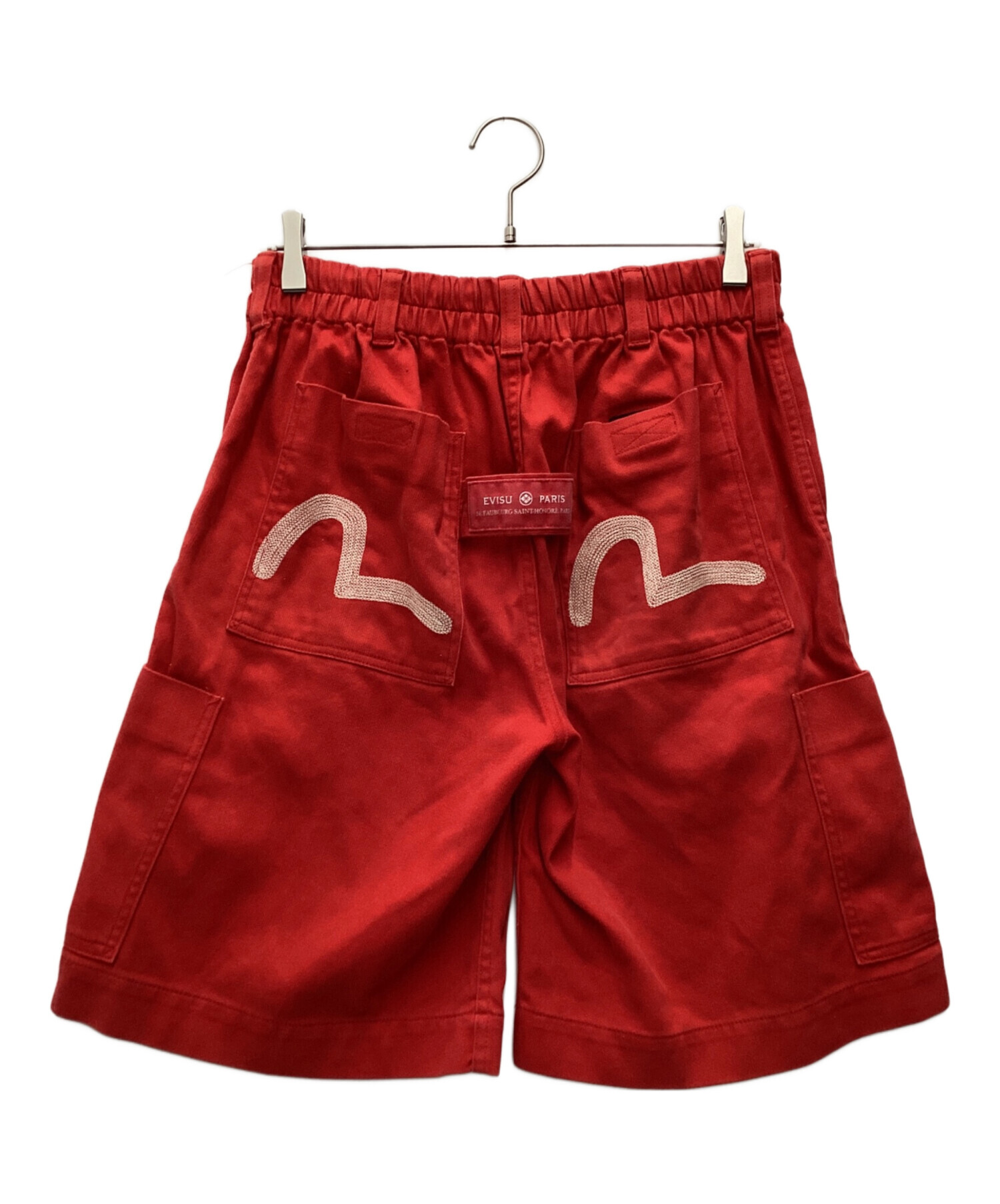 中古・古着通販】EVISU (エヴィス) ハーフパンツ レッド サイズ:SIZE