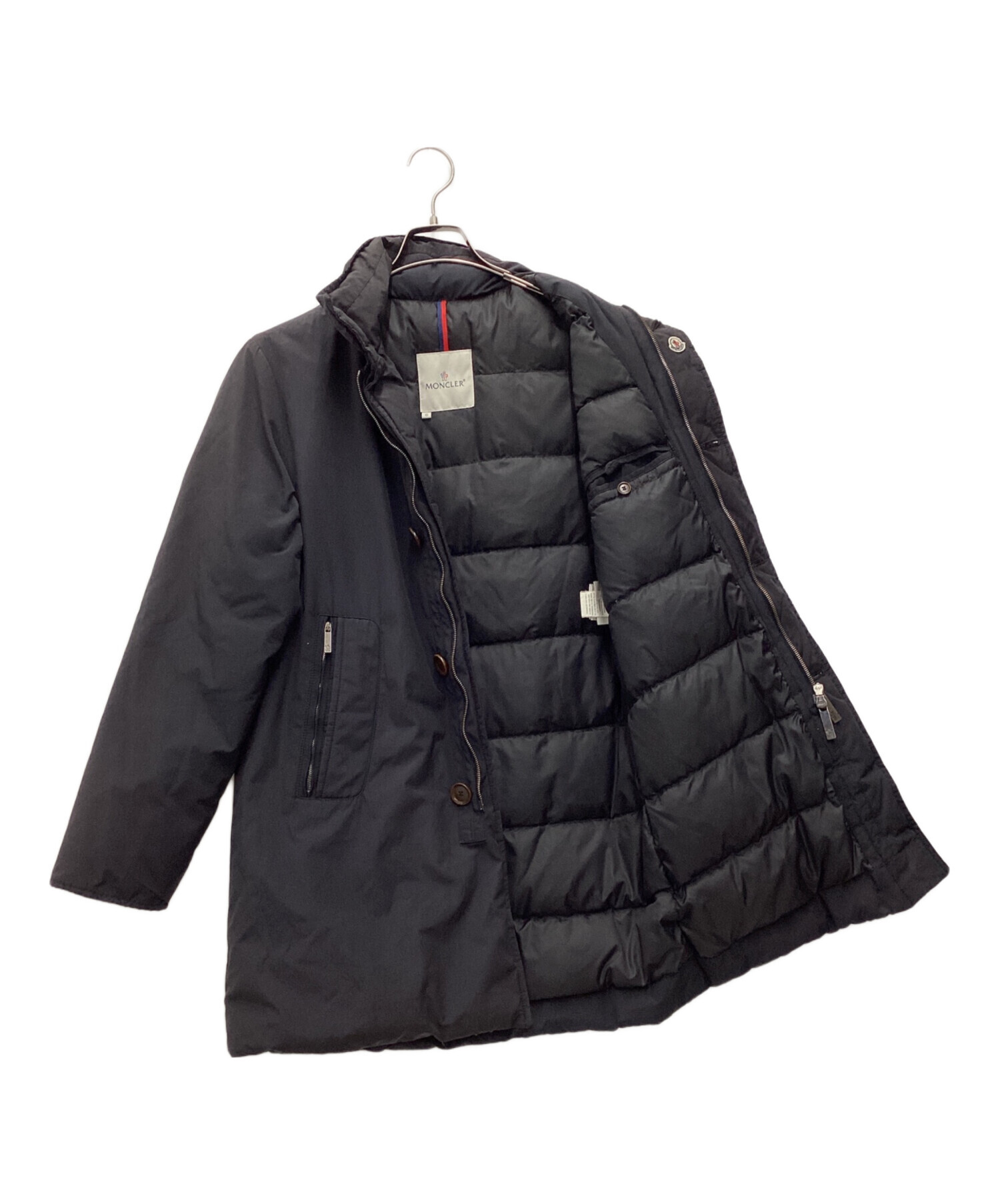 中古・古着通販】MONCLER (モンクレール) ダウンコート ブラック 