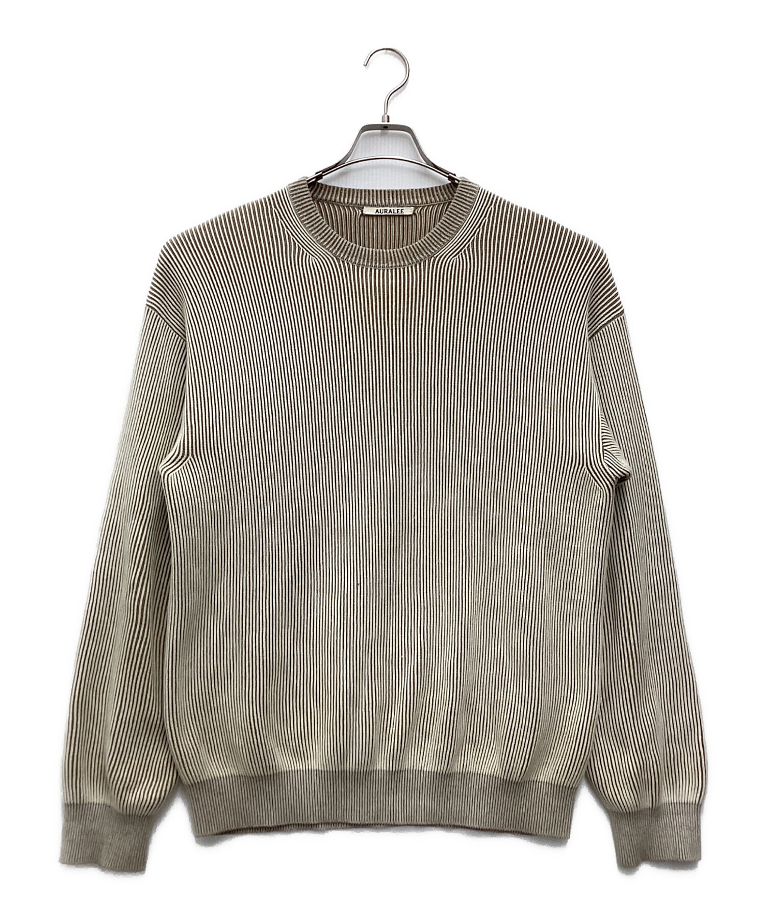 中古・古着通販】AURALEE (オーラリー) SUPER HARD TWIST RIB KNIT P/O
