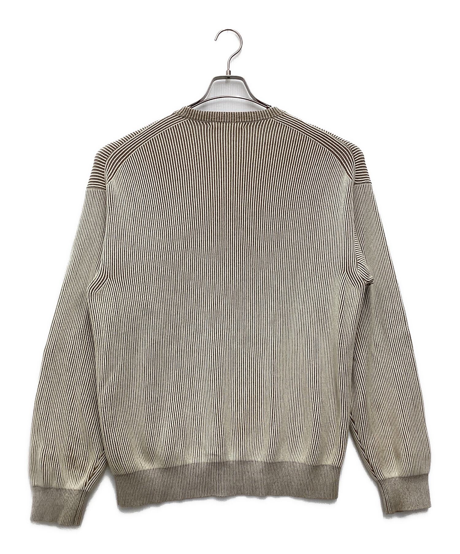 古着 AURALEE 長袖シャツ グレージュ 4 中古・古着通販】AURALEE (オーラリー) SUPER HARD TWIST RIB KNIT P/O