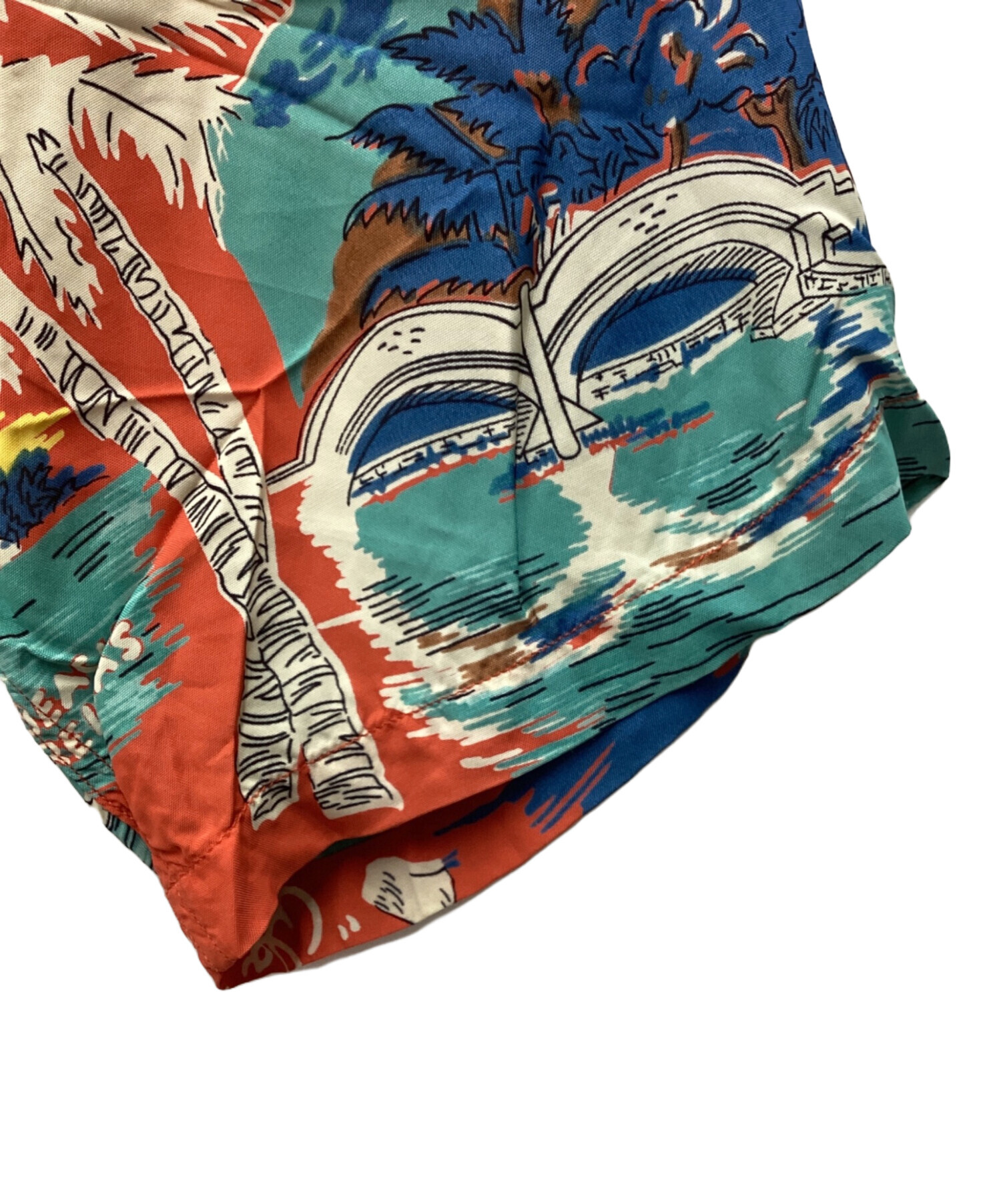 中古・古着通販】Sun Surf (サンサーフ) アロハシャツ オレンジ サイズ