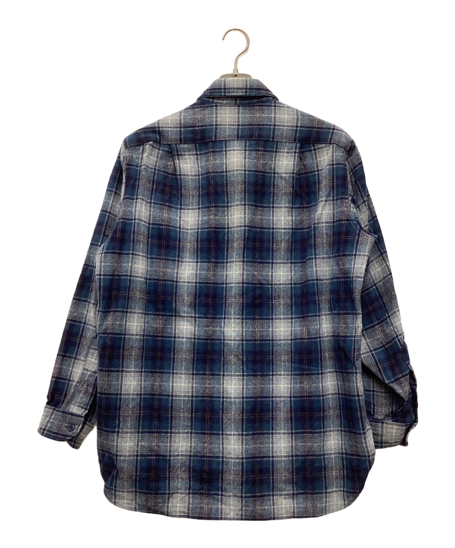 中古・古着通販】PENDLETON (ペンドルトン) ウールシャツ 70s ブルー
