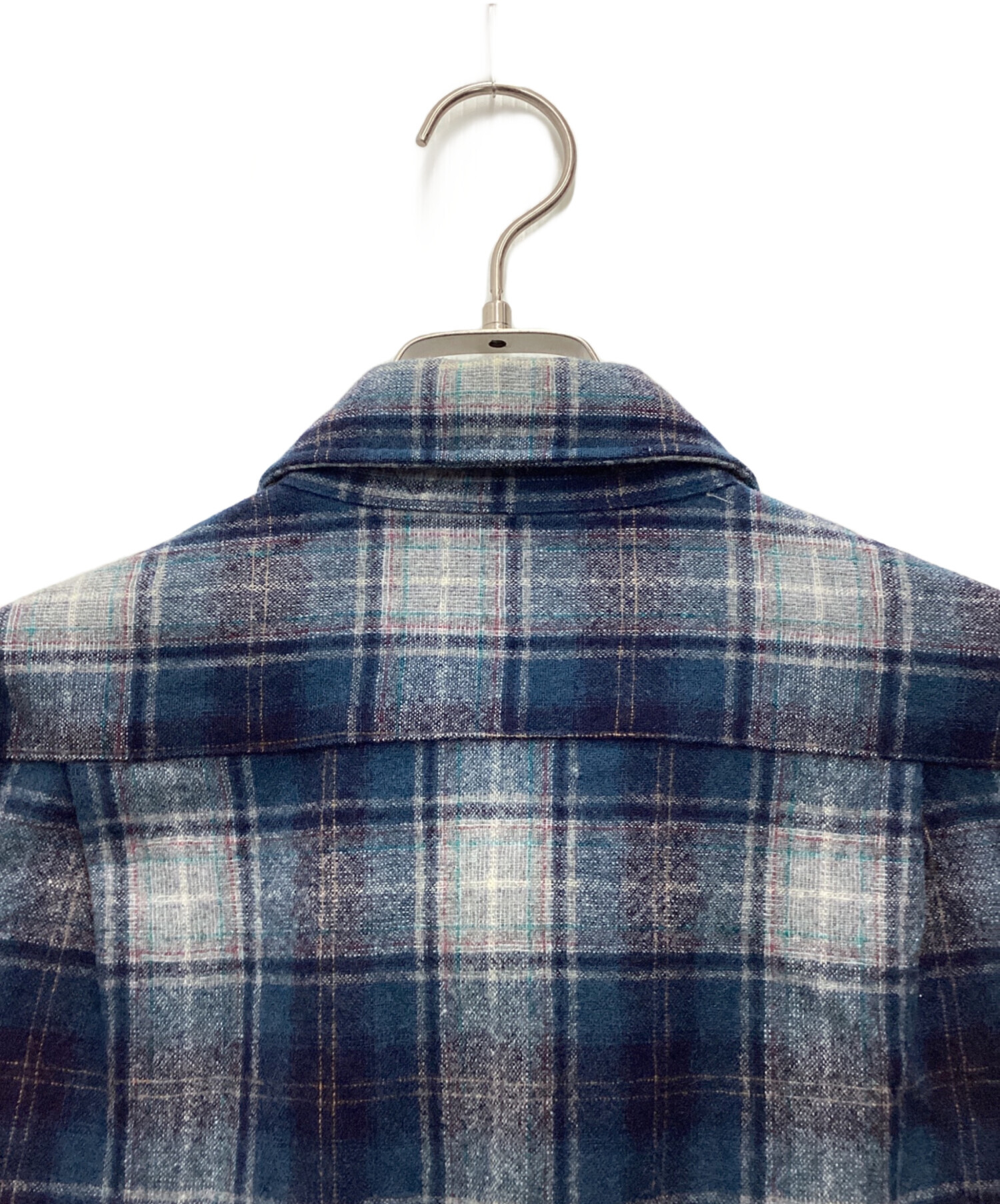 中古・古着通販】PENDLETON (ペンドルトン) ウールシャツ 70s ブルー