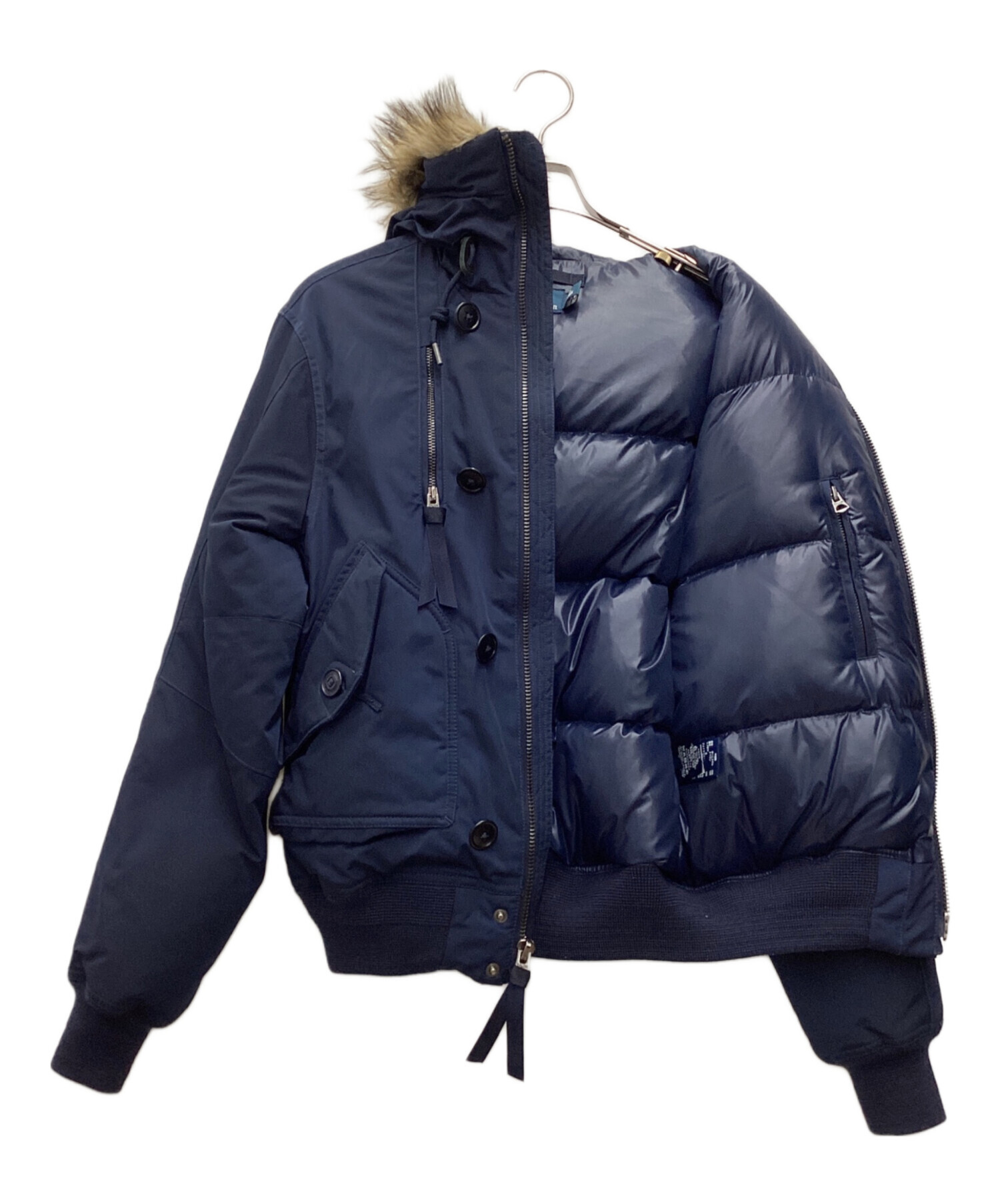 ポロラルフローレン N-2B フライトジャケット ダウン ネイビー　希少Sサイズ 中古・古着通販】POLO RALPH LAUREN (ポロ・ラルフローレン) N-2B