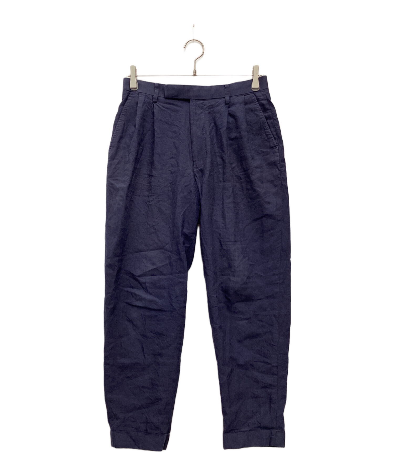中古・古着通販】COMOLI (コモリ) リネンウールパンツ タックパンツ