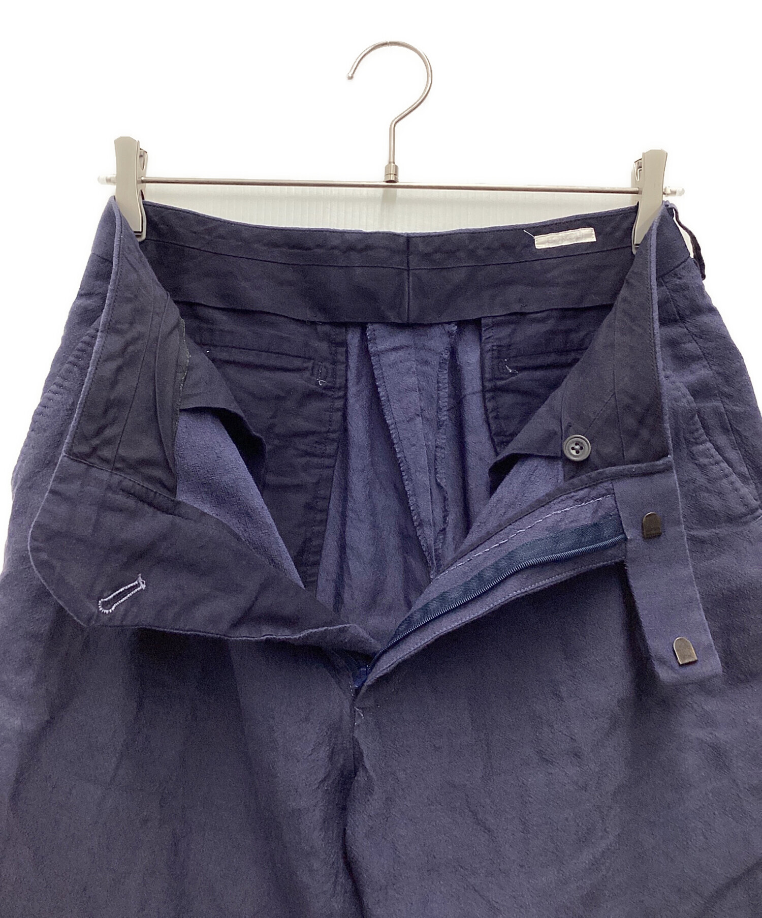 中古・古着通販】COMOLI (コモリ) リネンウールパンツ タックパンツ