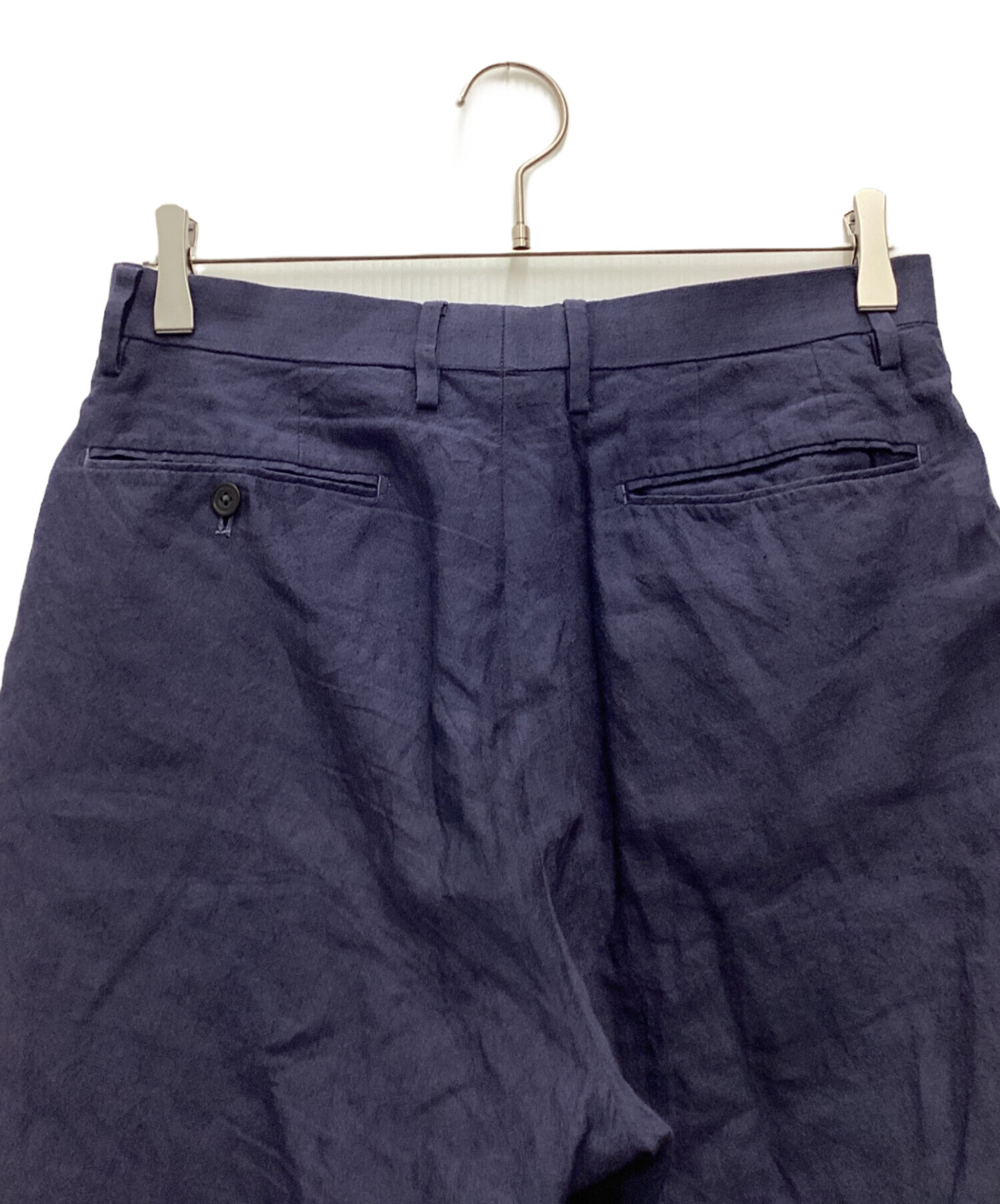 中古・古着通販】COMOLI (コモリ) リネンウールパンツ タックパンツ