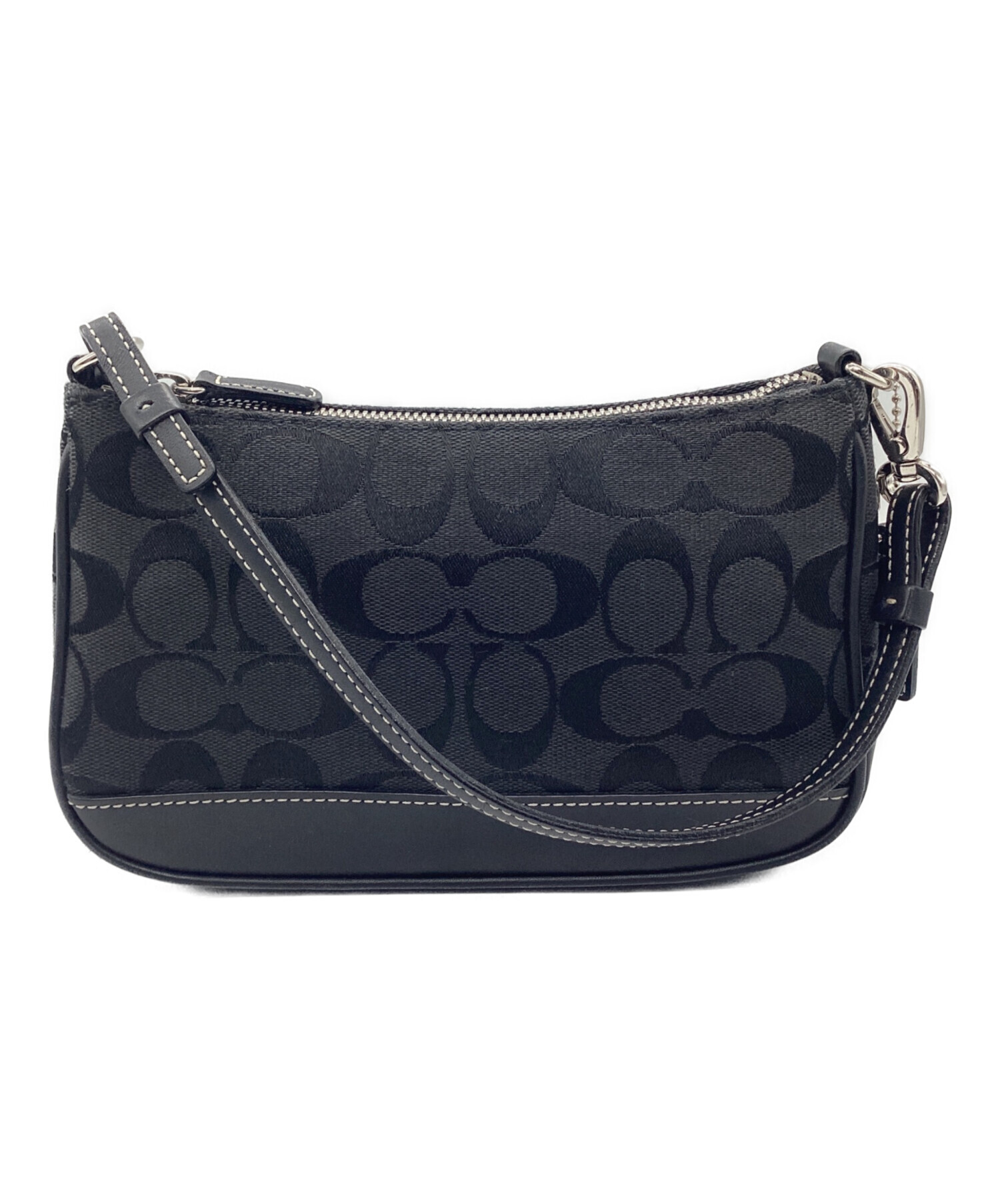 中古・古着通販】COACH (コーチ) アクセサリーポーチ ブラック