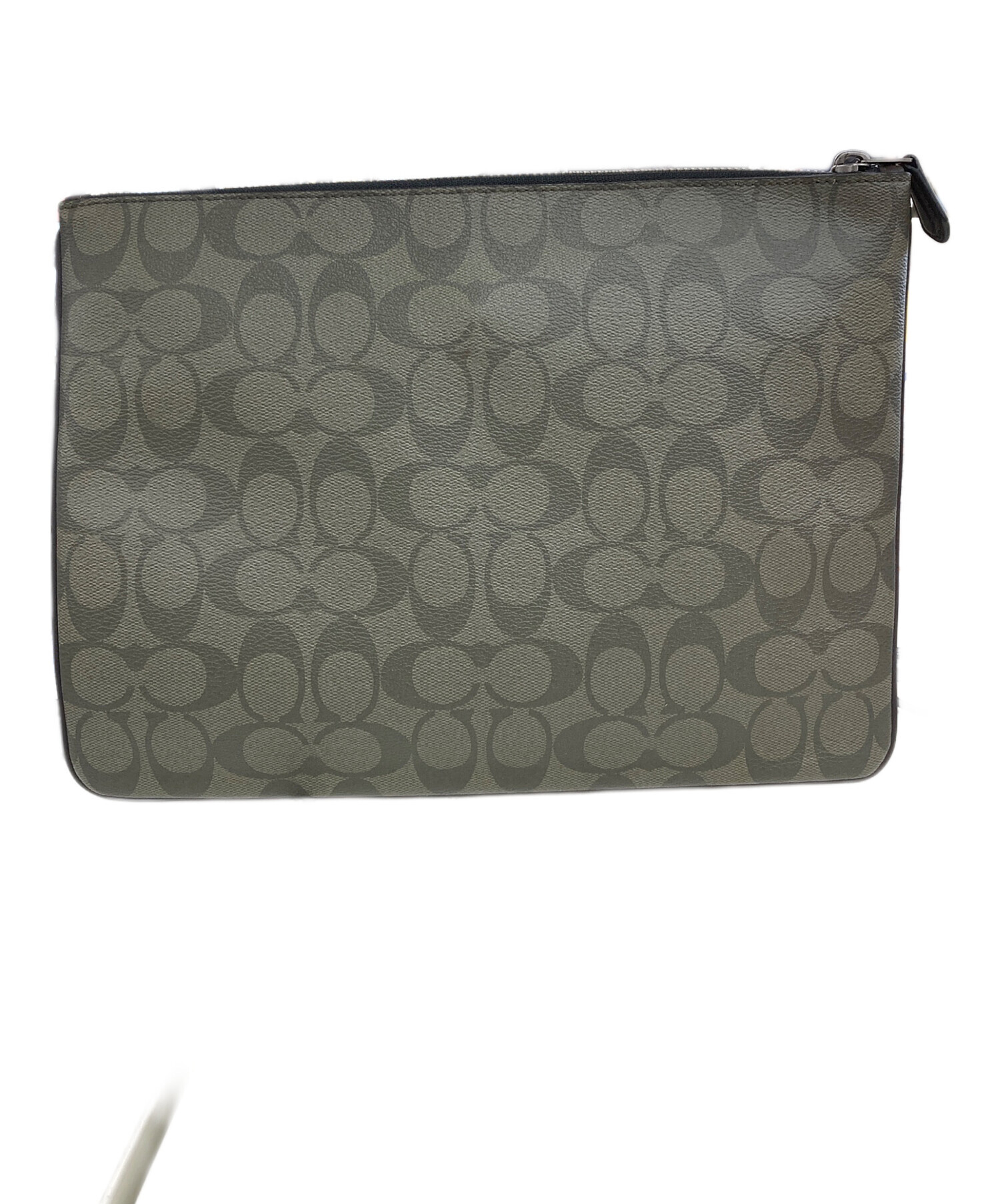 コーチ　coach クラッチ　バッグ 中古・古着通販】COACH (コーチ) クラッチバッグ カーキ｜ブランド