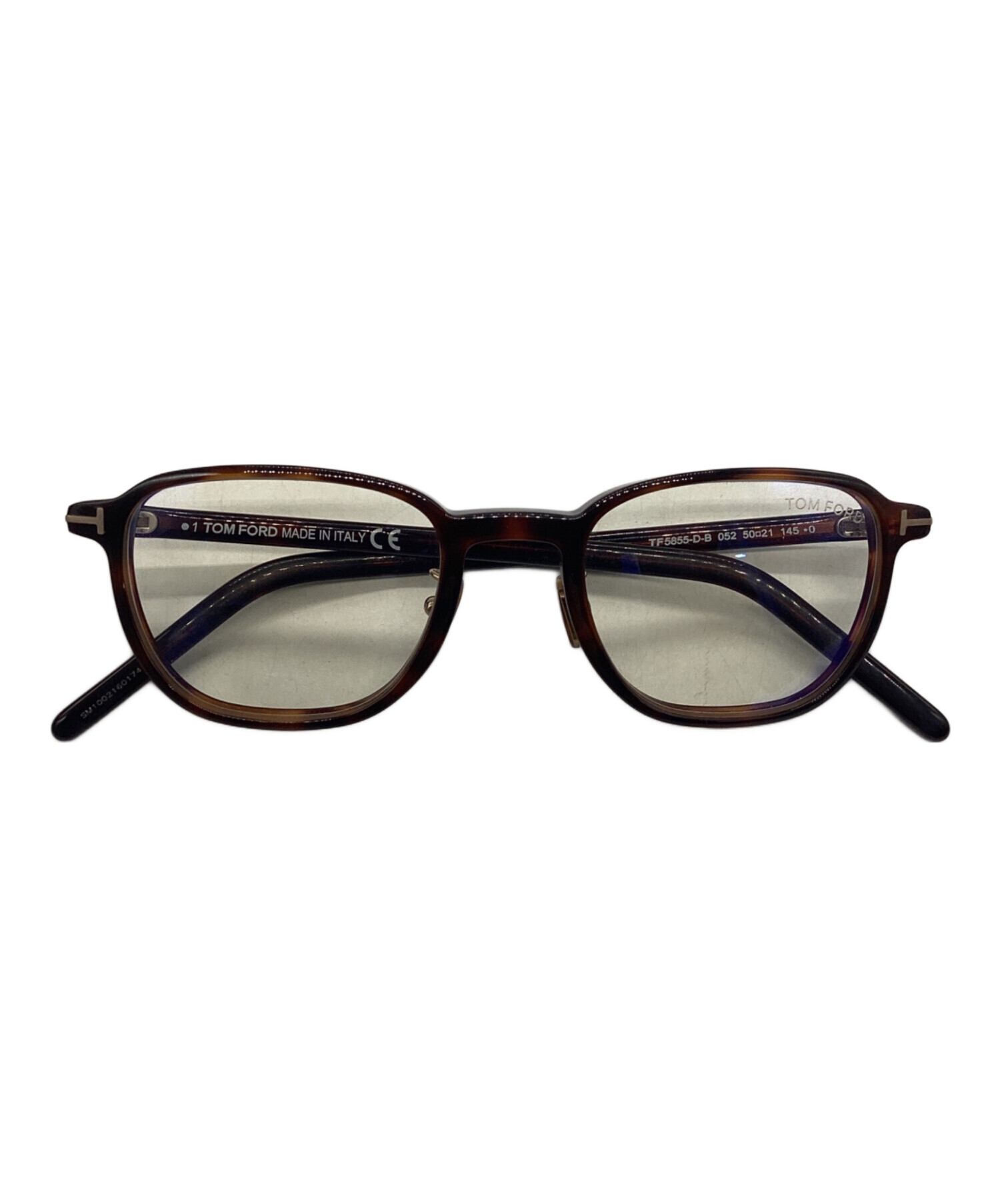 TOM FORD 伊達メガネ 中古・古着通販】TOM FORD (トムフォード) 伊達眼鏡 ブラウン サイズ