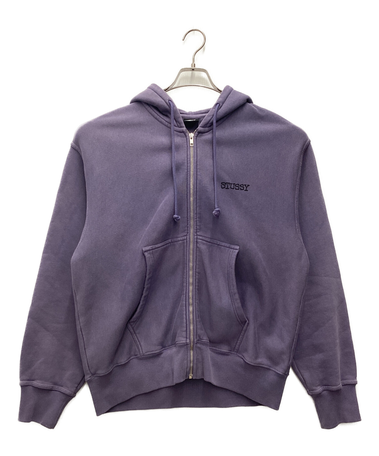 Mページ　STUSSY紫ジップパーカー 中古・古着通販】stussy (ステューシー) Jumbo Pigment Dyed ジップ