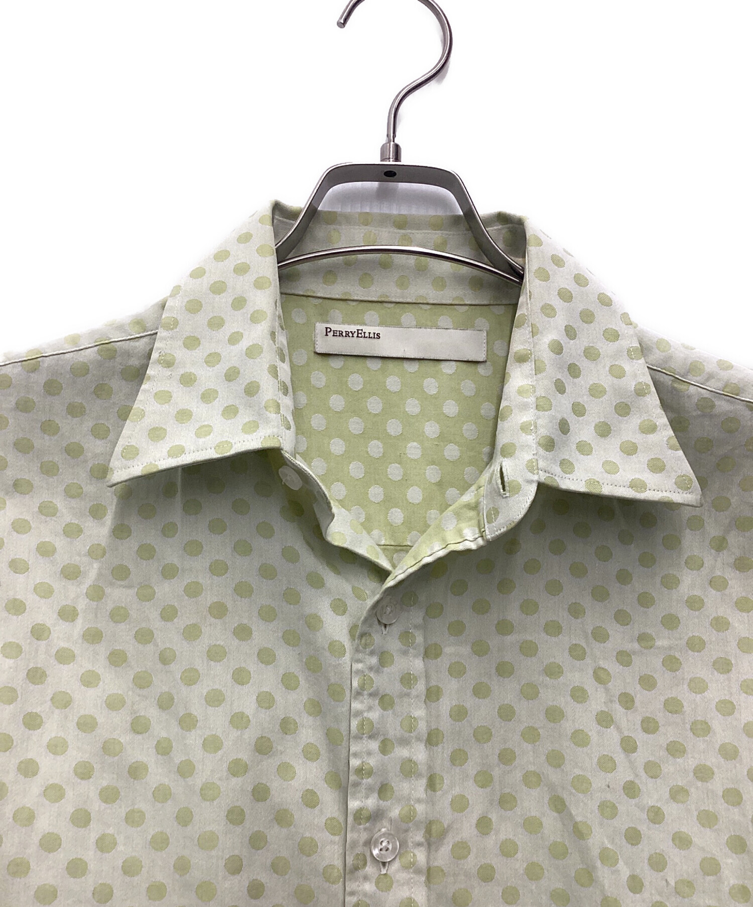 中古・古着通販】PERRY ELLIS (ペリーエリス) 長袖シャツ グリーン