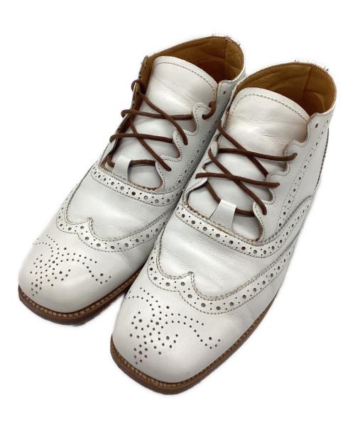 Tricker's レディースホワイトフルブローグ6H（約25.5cm） 中古・古着通販】Tricker's (トリッカーズ) ウィングチップブーツ