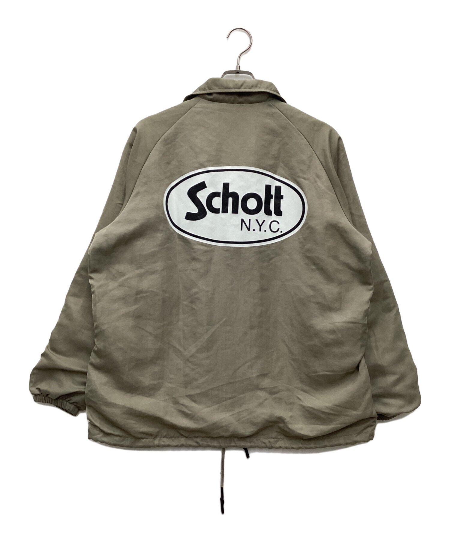 中古・古着通販】Schott (ショット) コーチジャケット カーキ サイズ