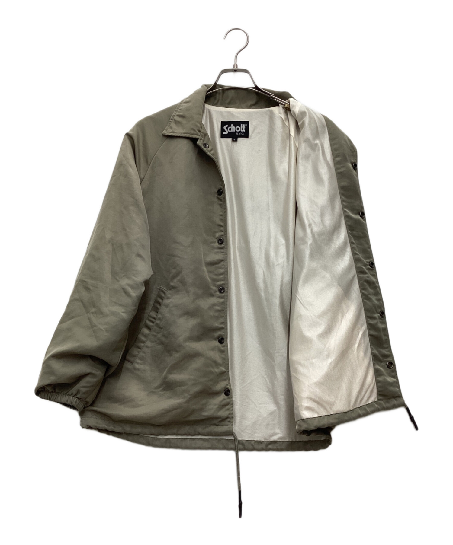 中古・古着通販】Schott (ショット) コーチジャケット カーキ サイズ