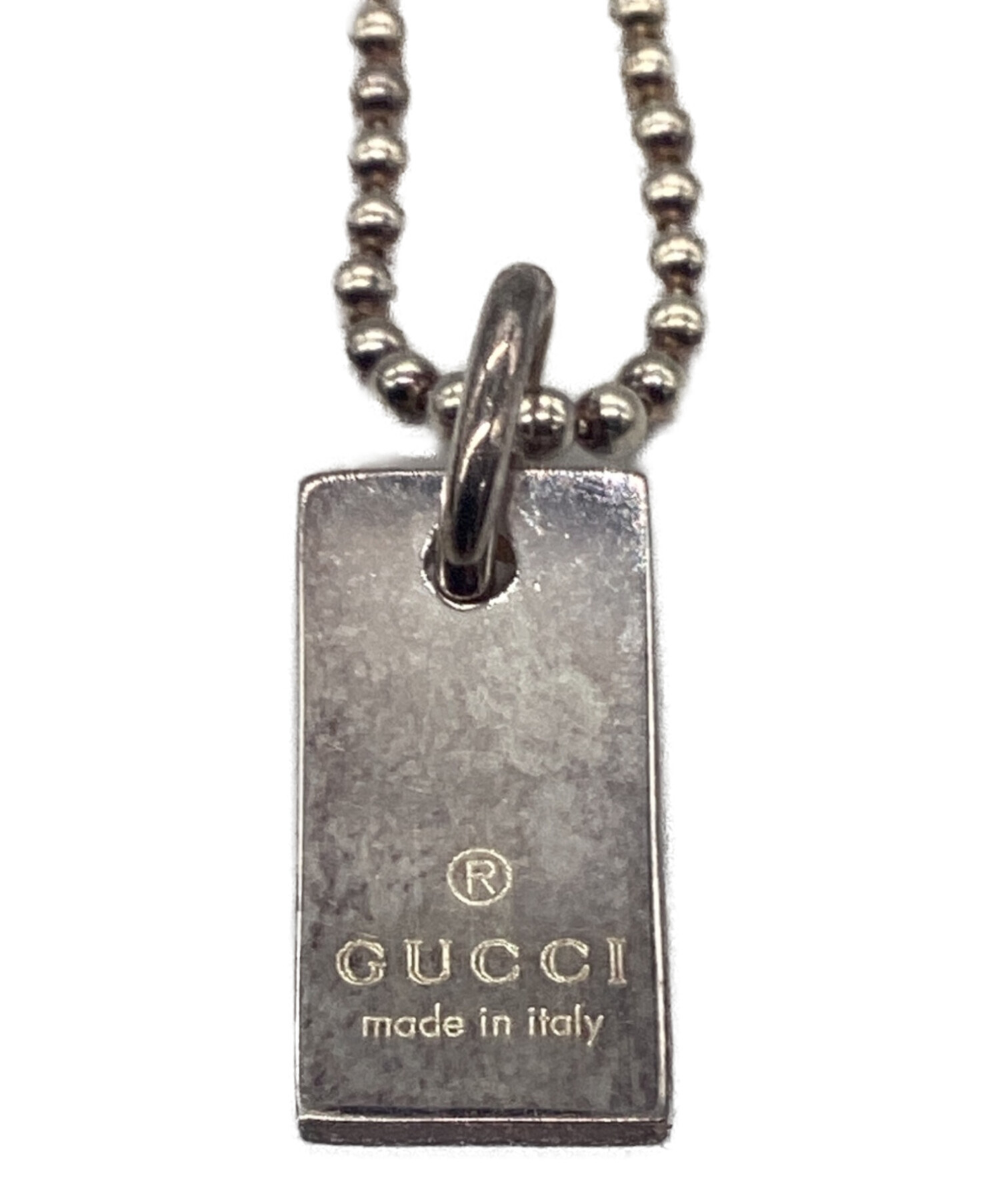 中古・古着通販】GUCCI (グッチ) ボールチェーンブレスレット シルバー