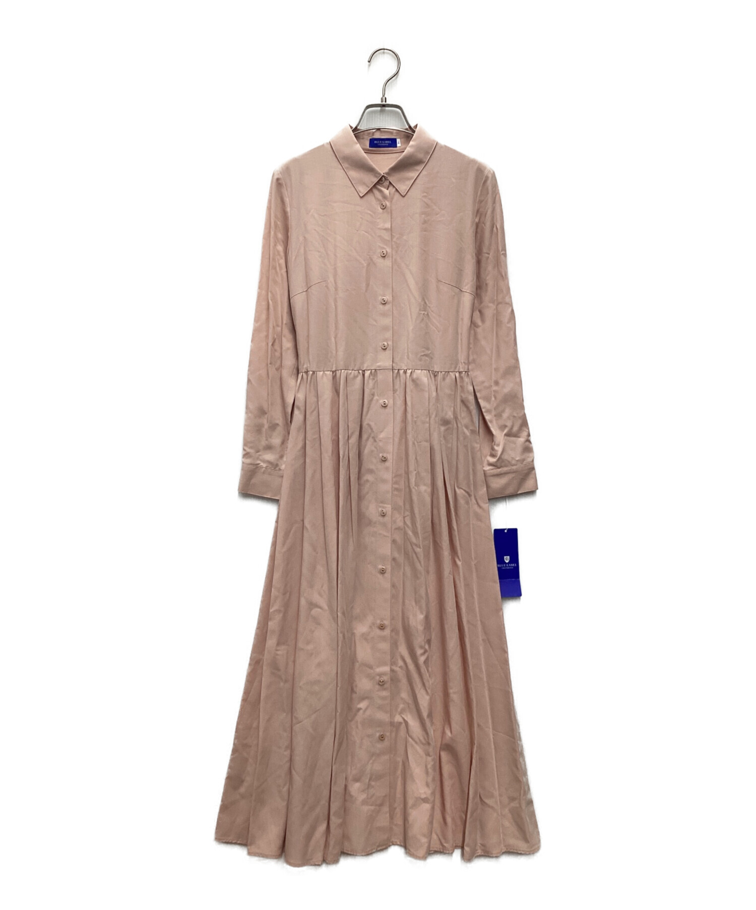 バーバリーブルーレーベル ピンクワンピース 中古・古着通販】BURBERRY BLUE LABEL (バーバリー ブルー レーベル