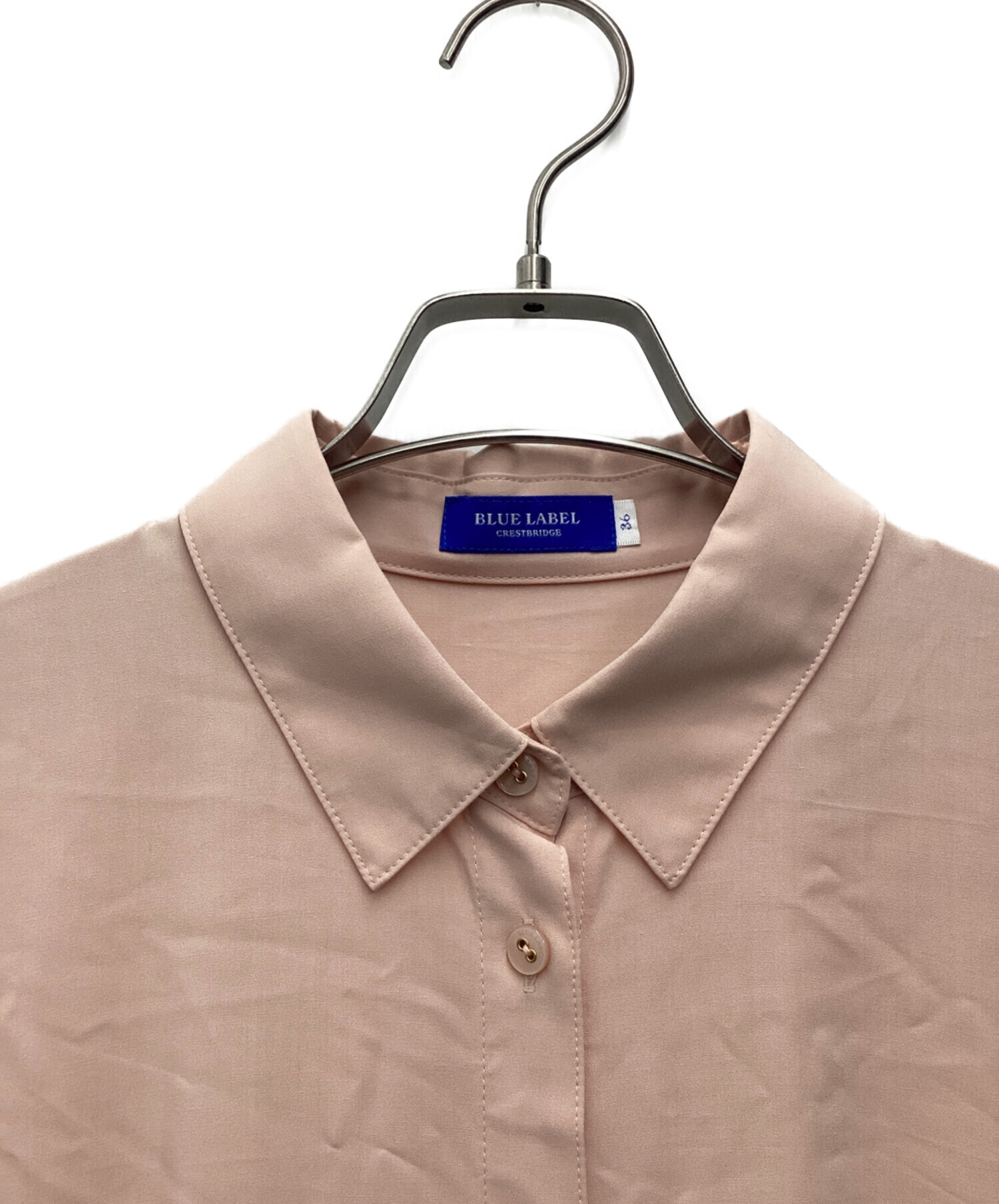 バーバリーブルーレーベル ピンクワンピース 中古・古着通販】BURBERRY BLUE LABEL (バーバリー ブルー レーベル