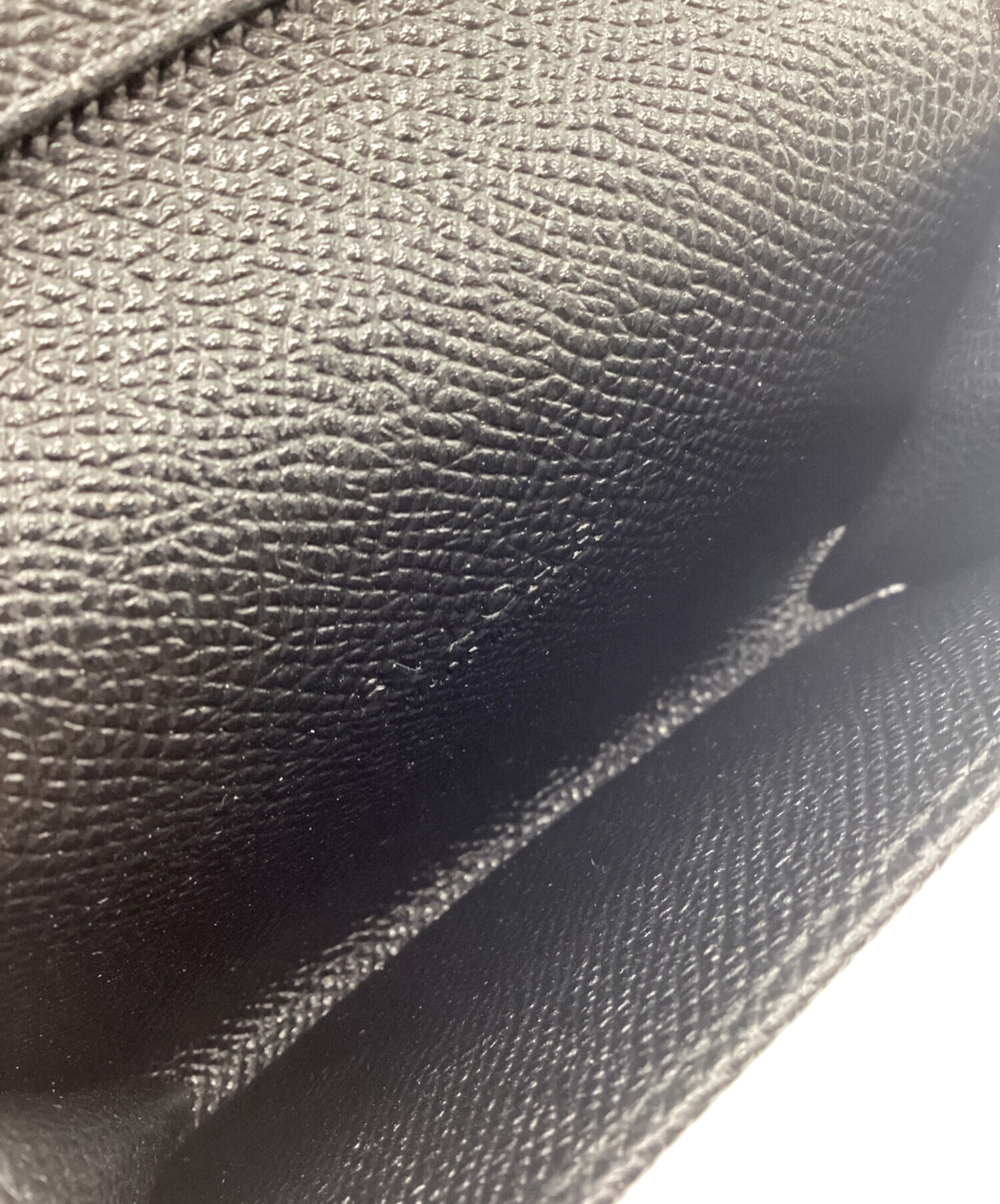 BVLGARI ダークグレー 名刺入れ　中古美品 中古・古着通販】BVLGARI (ブルガリ) 名刺入れ GRAIN/BLK ブラック